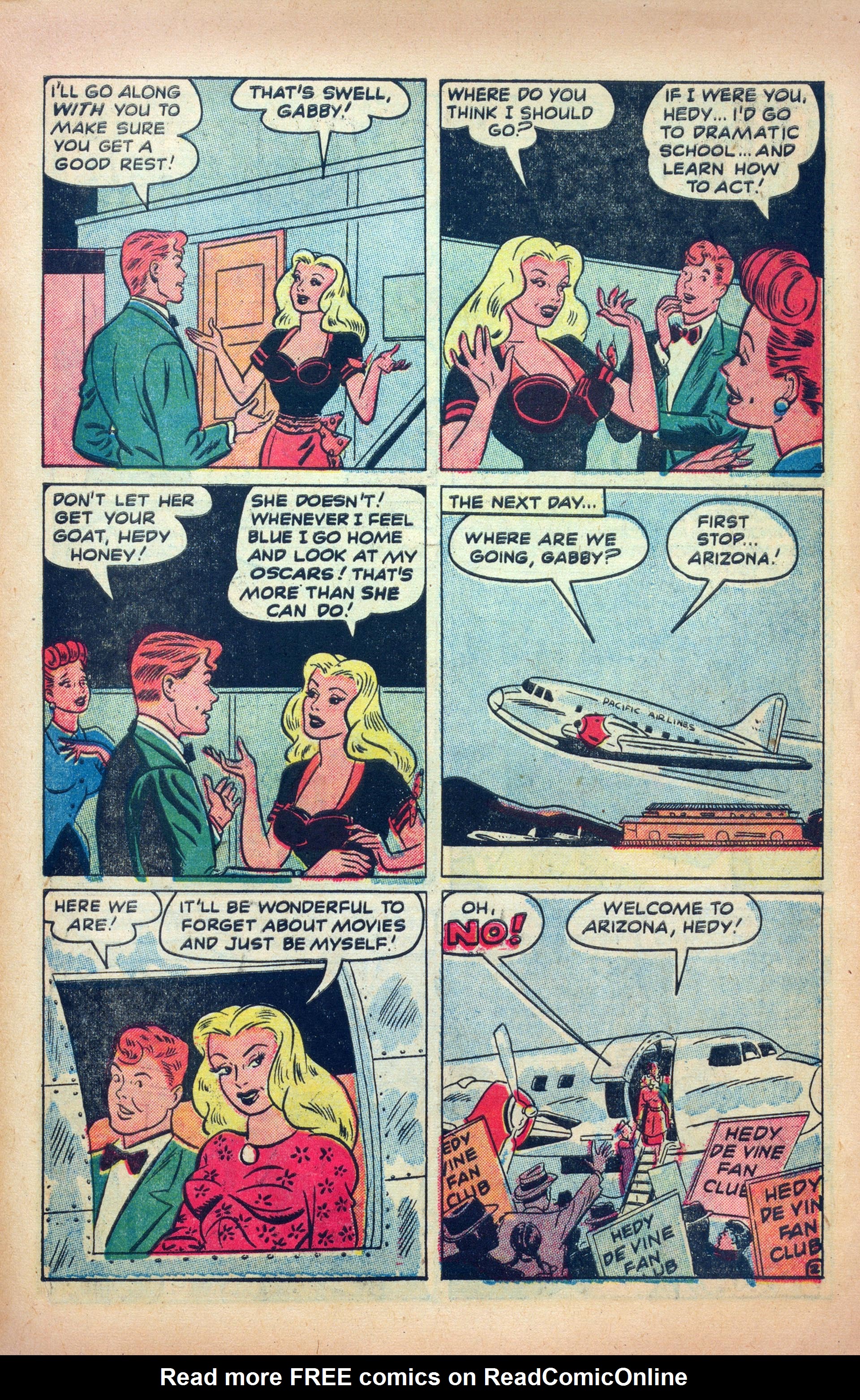 Read online Hedy Of Hollywood Comics comic -  Issue #49 - 29