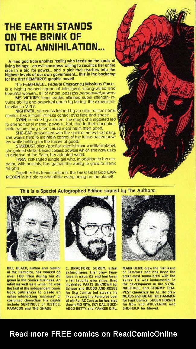 Read online Femforce: The Capricorn Chronicles comic -  Issue # TPB - 105