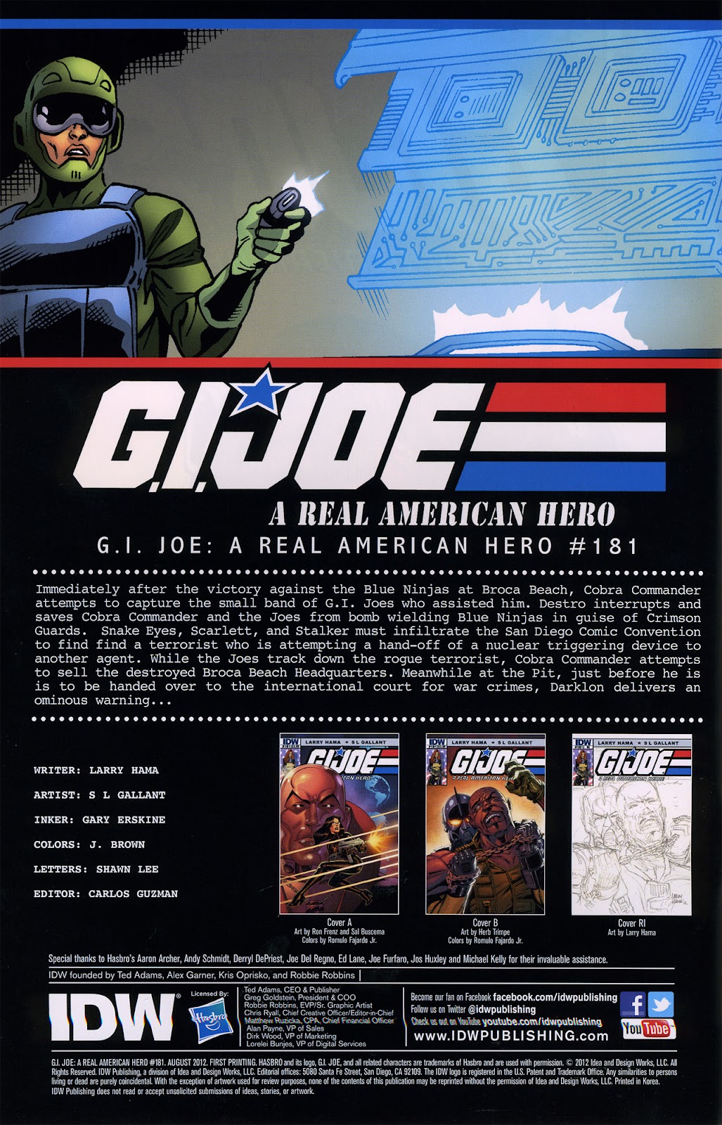 G.I. Joe: A Real American Hero issue 181 - Page 3