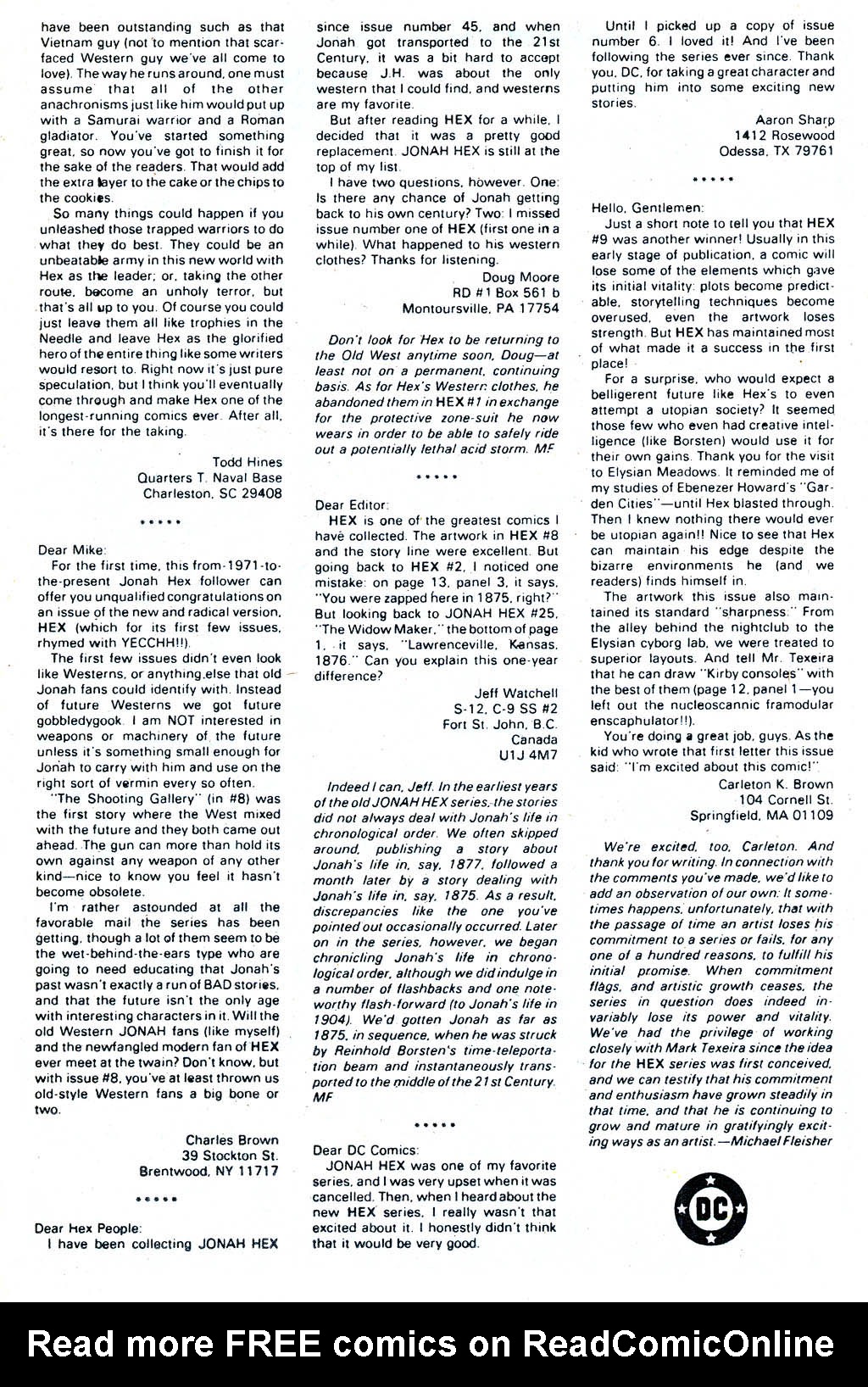 Read online Hex comic -  Issue #13 - 33