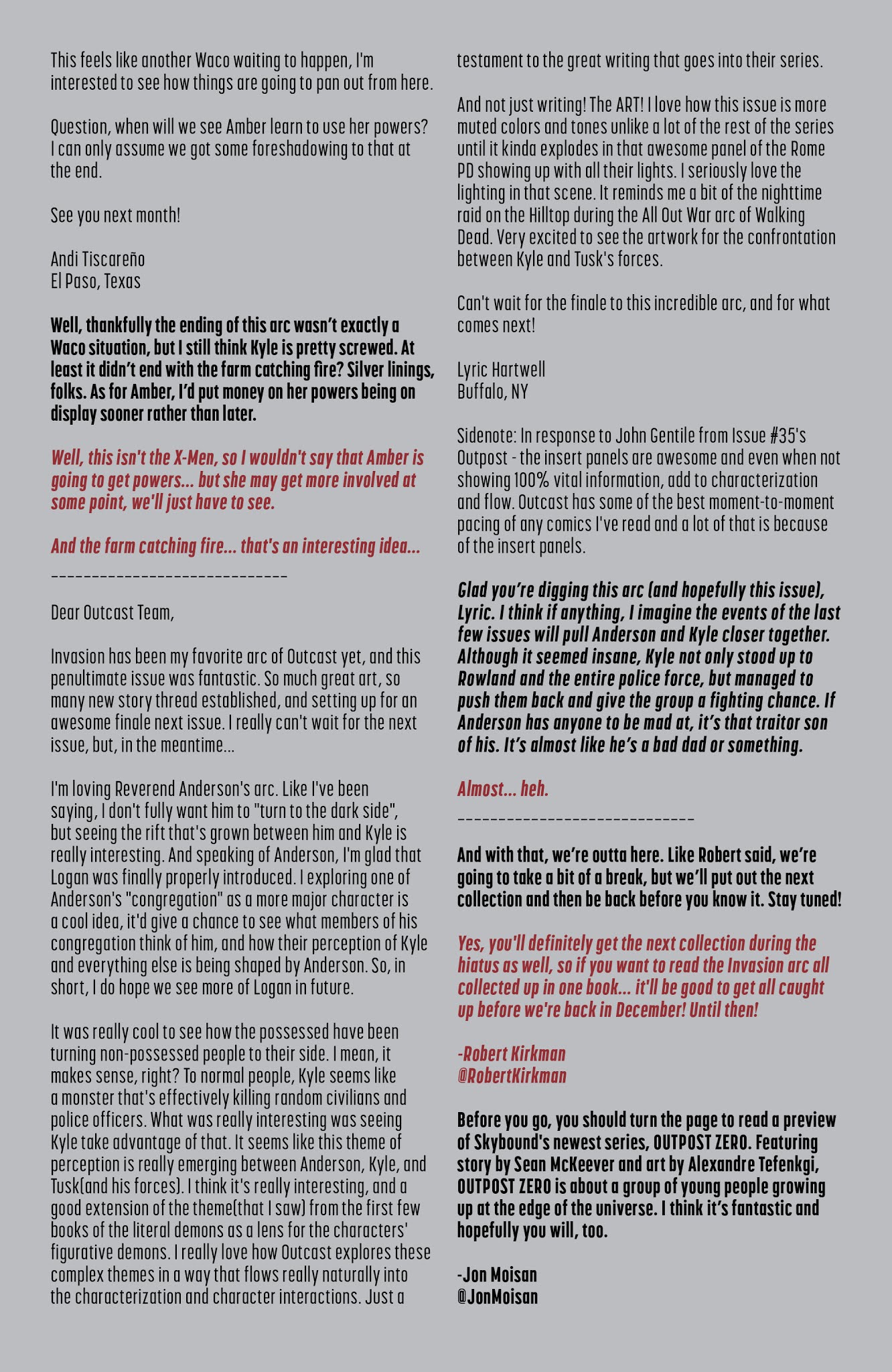 Read online Outcast by Kirkman & Azaceta comic -  Issue #36 - 25