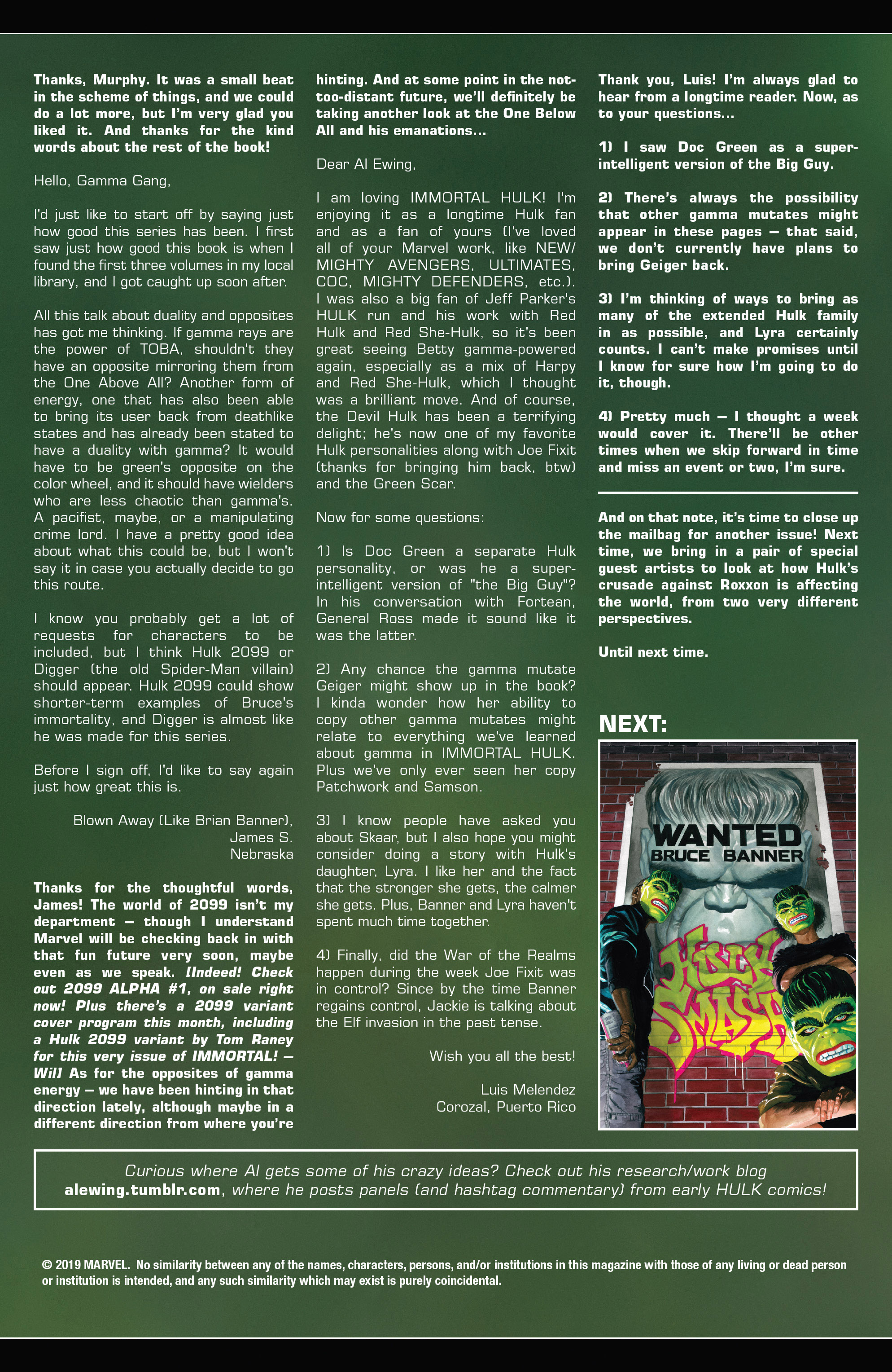 Read online Immortal Hulk comic -  Issue #27 - 19