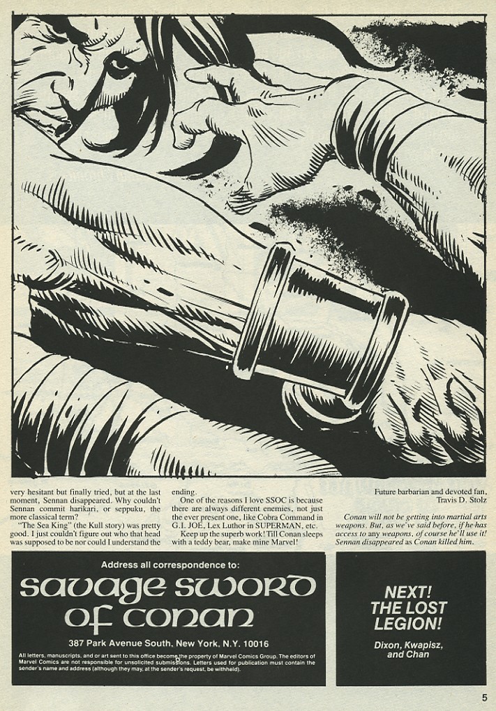 Read online The Savage Sword Of Conan comic -  Issue #136 - 5