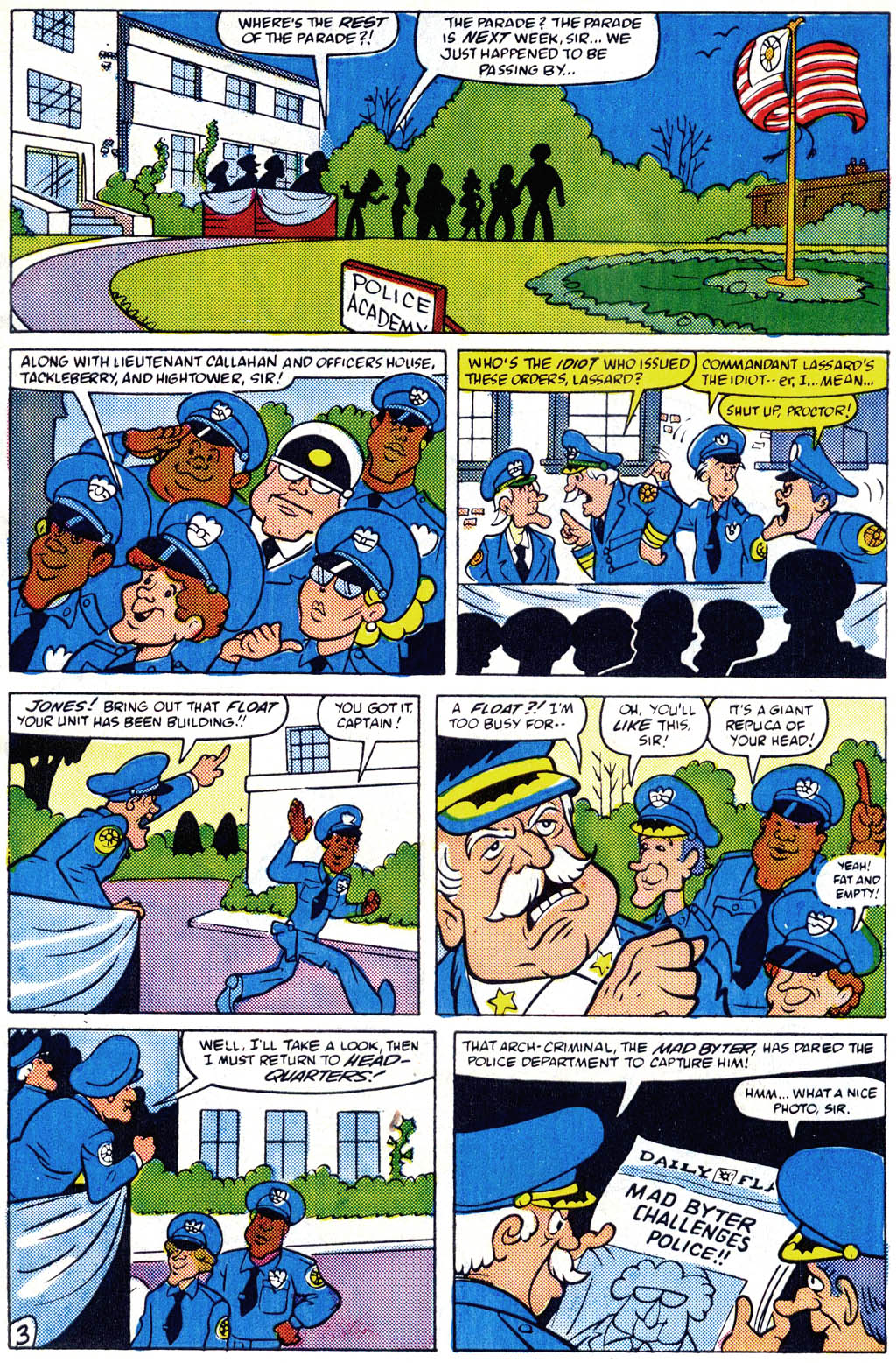 Read online Police Academy comic -  Issue #1 - 4