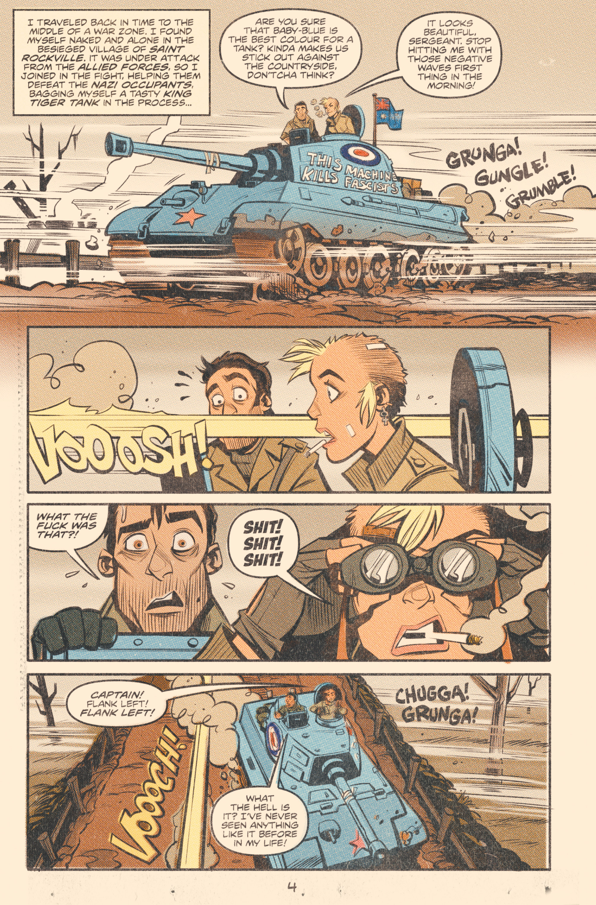 Read online Tank Girl: World War Tank Girl comic -  Issue #2 - 6