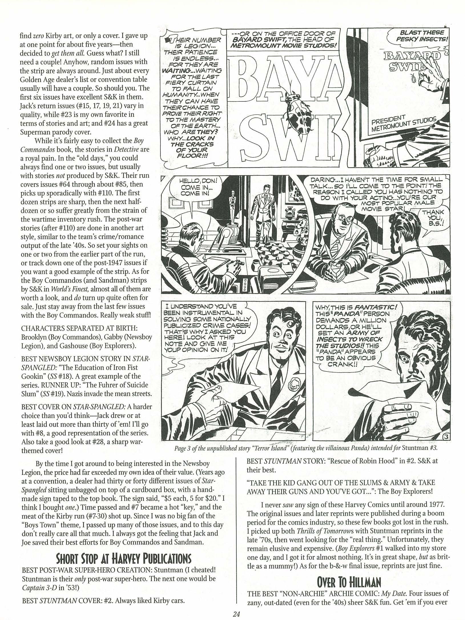 Read online The Jack Kirby Collector comic -  Issue #25 - 24
