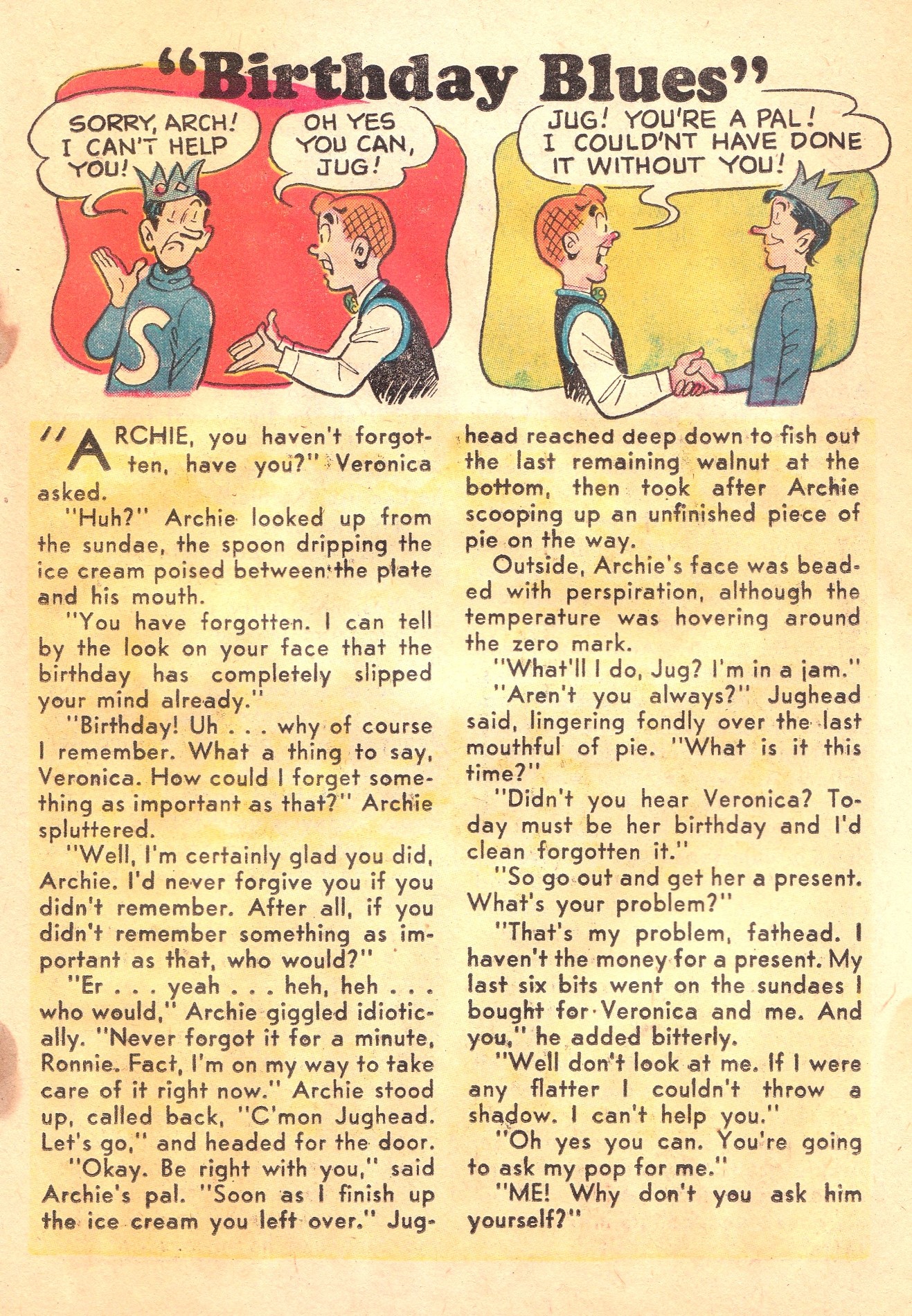Read online Archie's Pal Jughead comic -  Issue #28 - 11