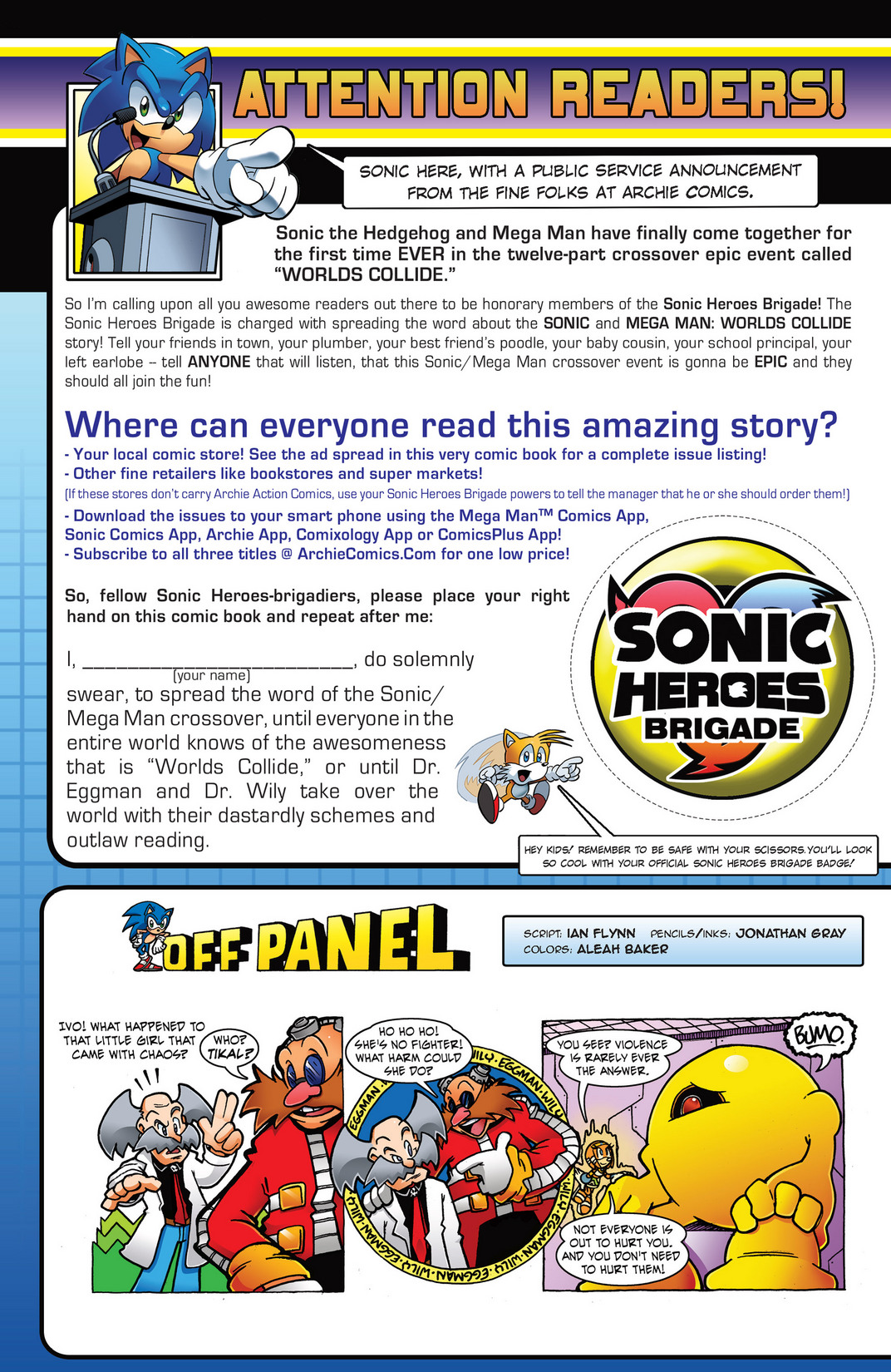 Read online Sonic Mega Man Worlds Collide comic -  Issue # Vol 2 - 105
