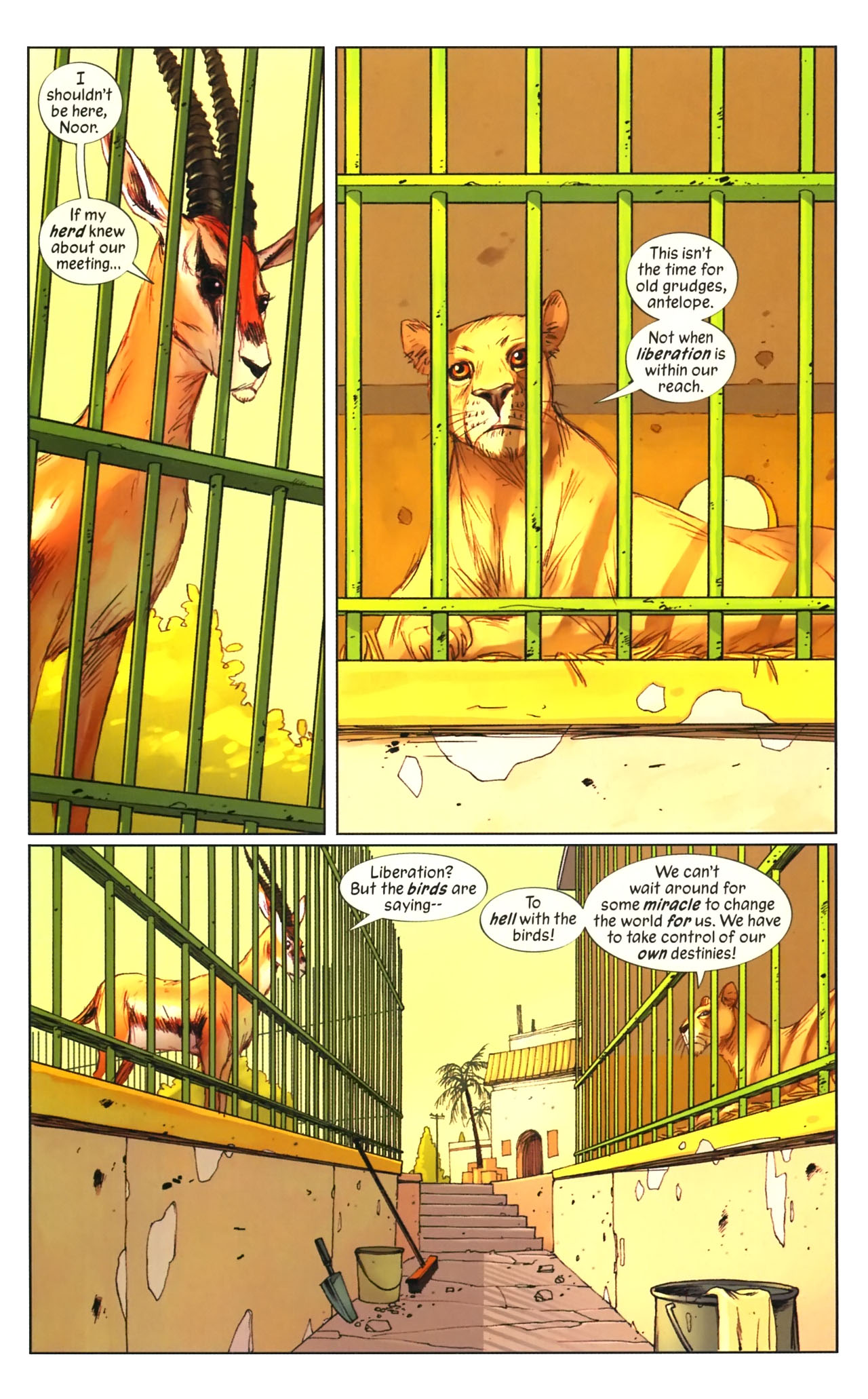 Read online Pride of Baghdad comic -  Issue # Full - 13