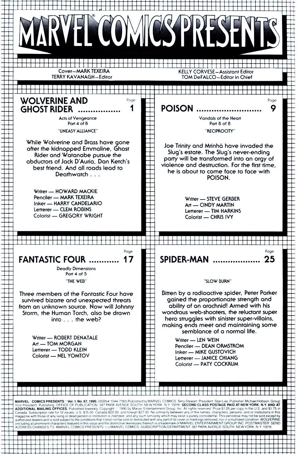 Read online Marvel Comics Presents (1988) comic -  Issue #67 - 2