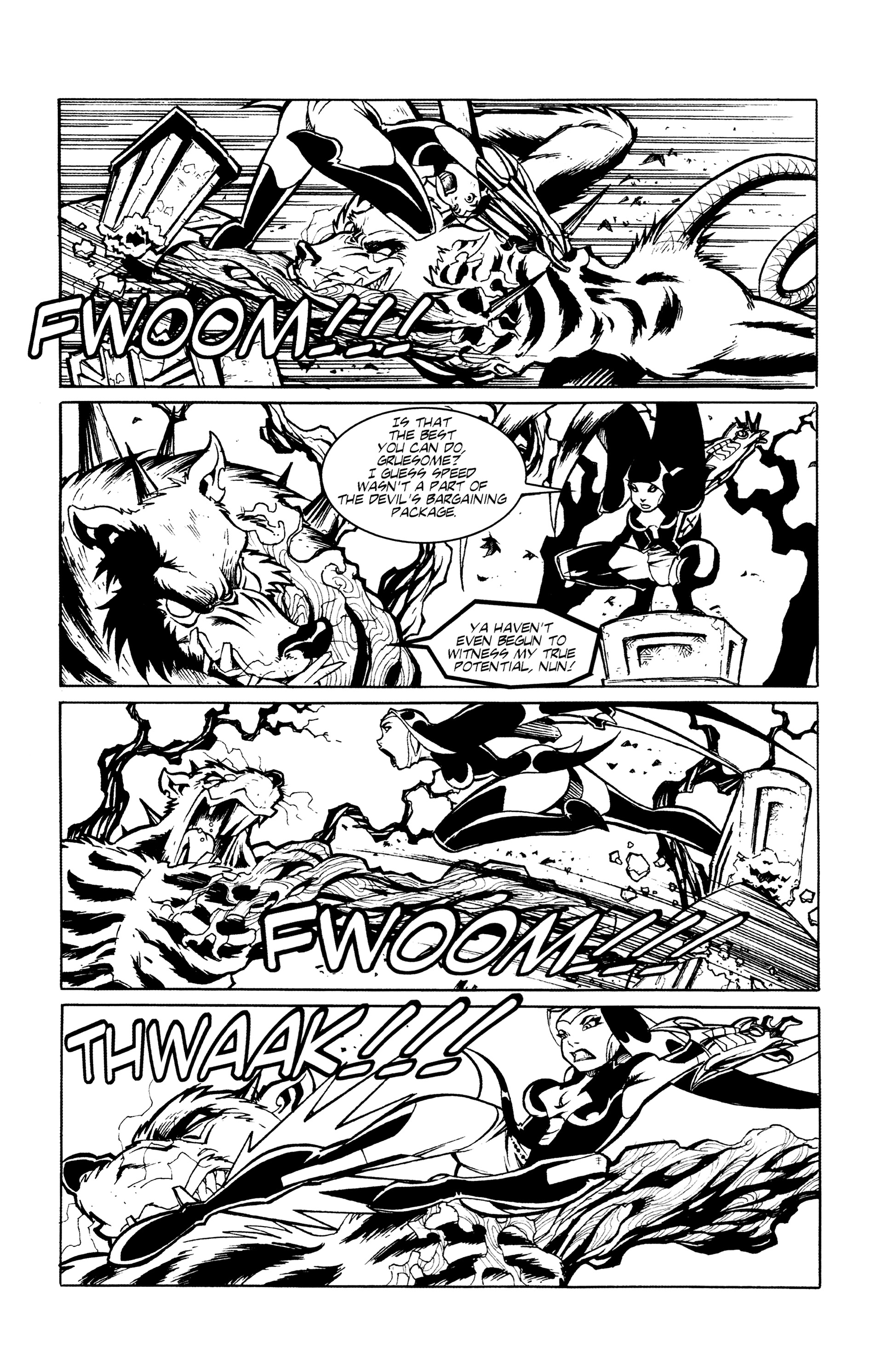 Read online Warrior Nun Areala:  Dangerous Game comic -  Issue #3 - 4