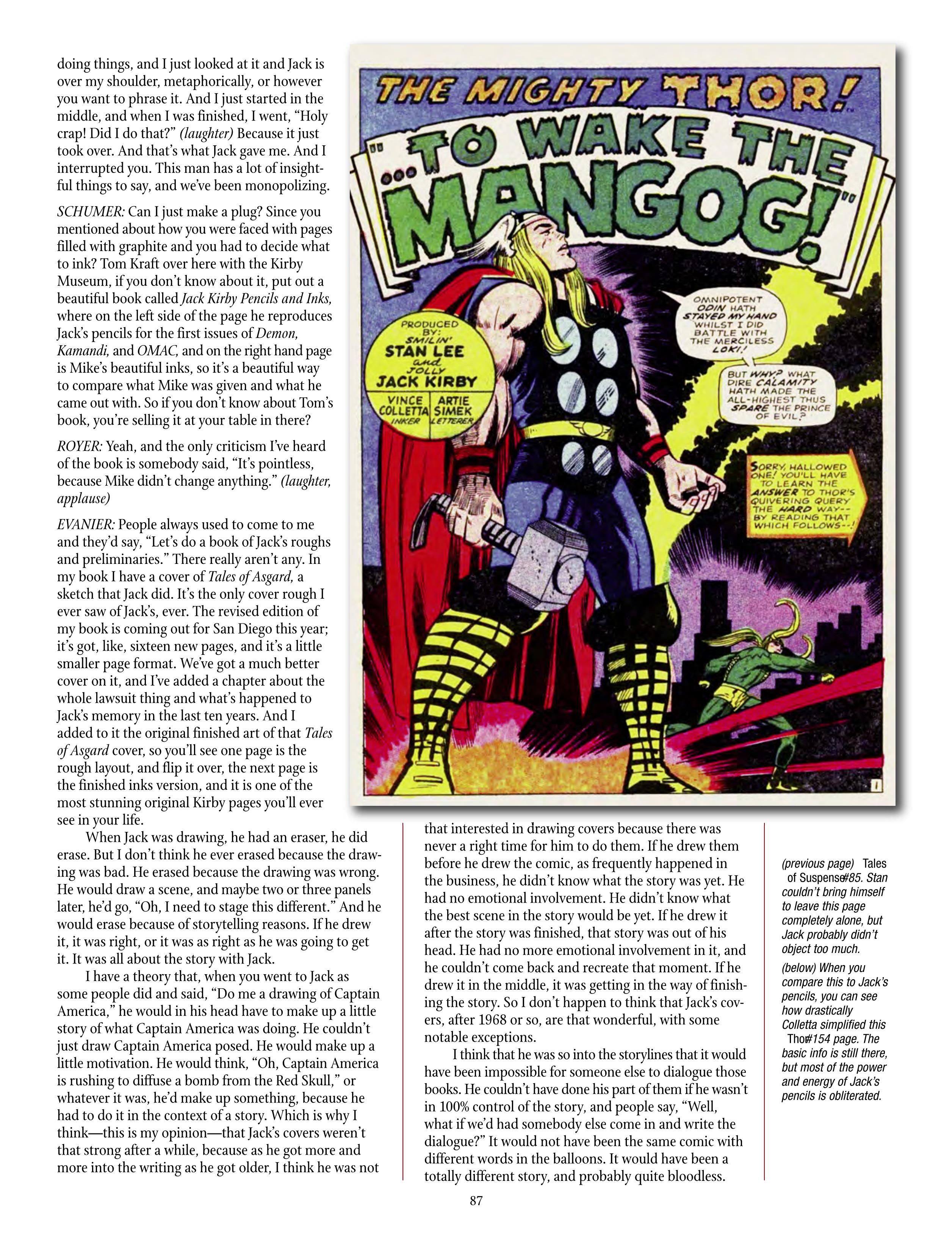 Read online The Jack Kirby Collector comic -  Issue #71 - 89