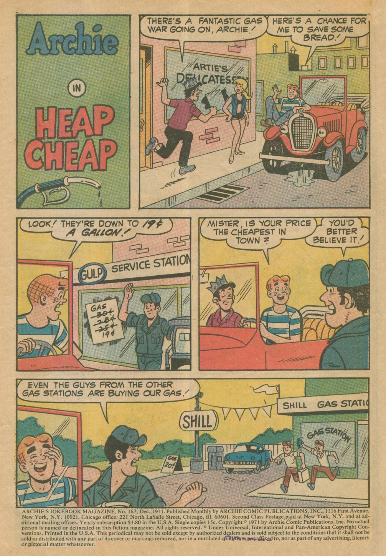 Read online Archie's Joke Book Magazine comic -  Issue #167 - 3