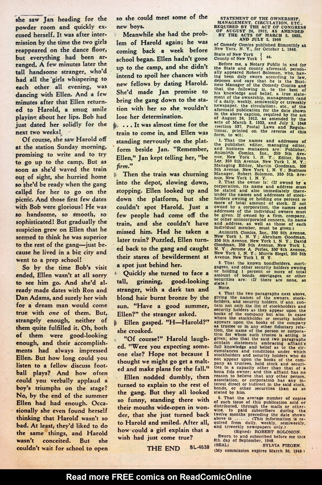 Read online Comedy Comics (1948) comic -  Issue #6 - 20