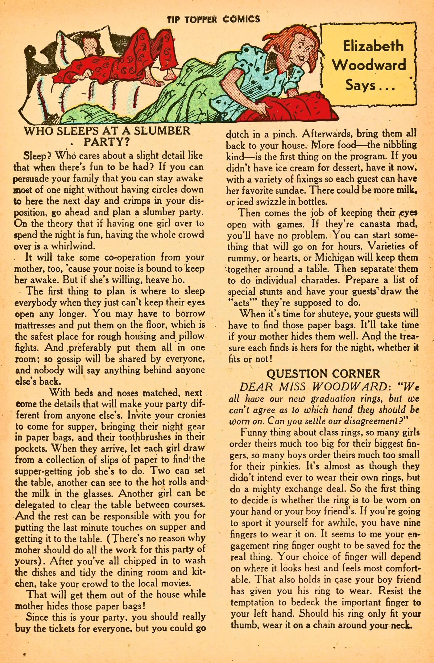 Read online Tip Topper Comics comic -  Issue #17 - 30