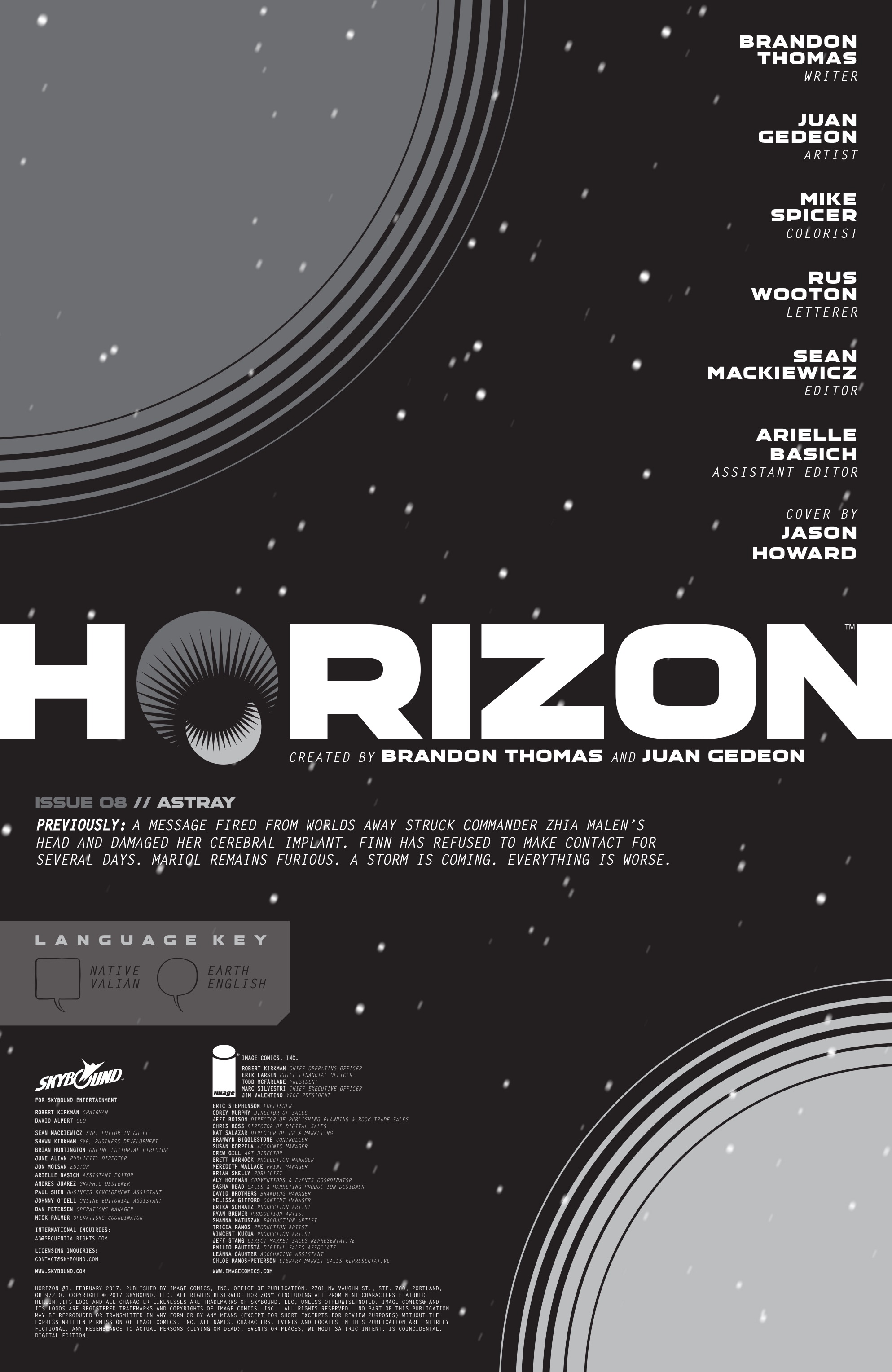Read online Horizon comic -  Issue #8 - 2