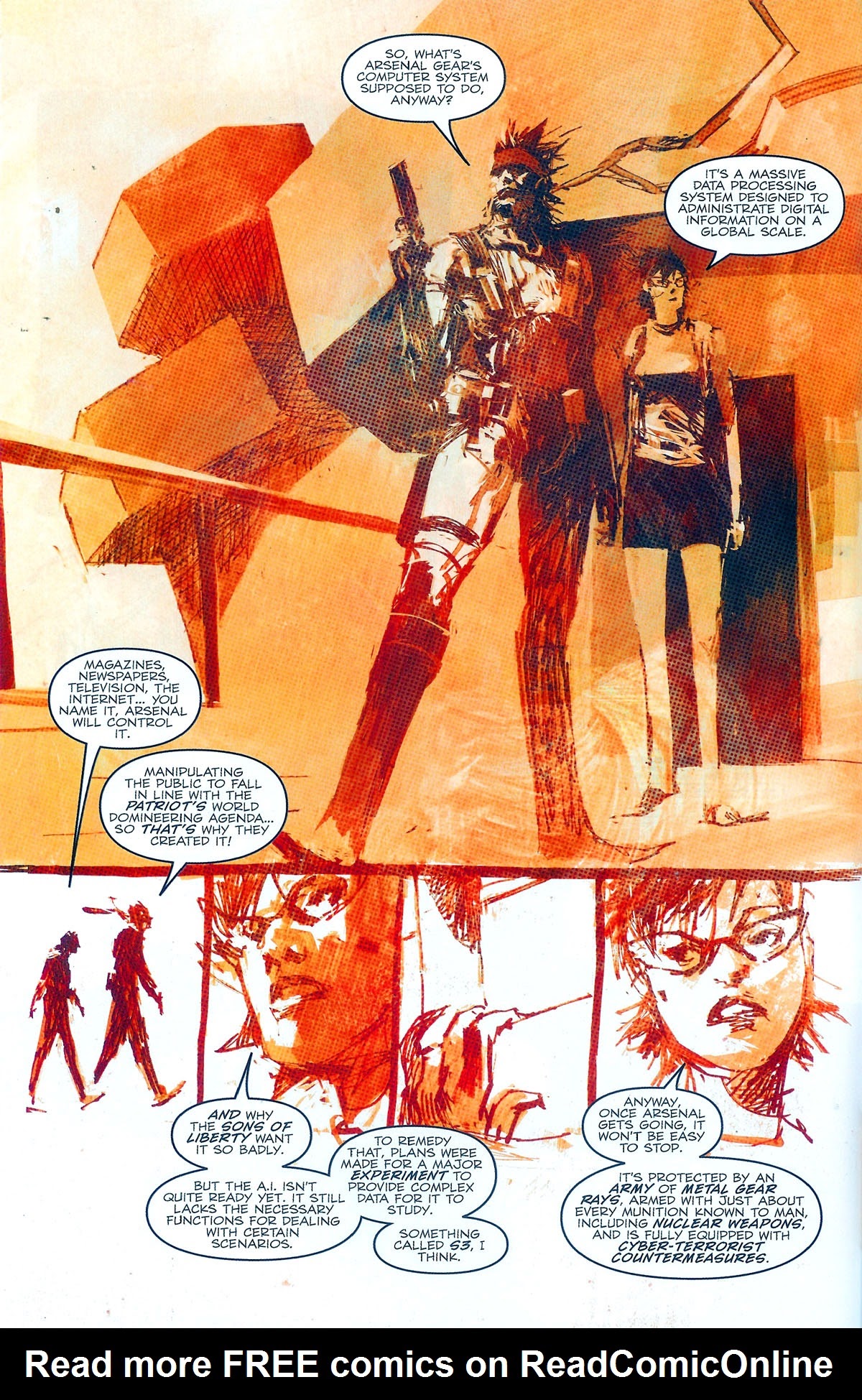 Read online Metal Gear Solid: Sons of Liberty comic -  Issue #8 - 13