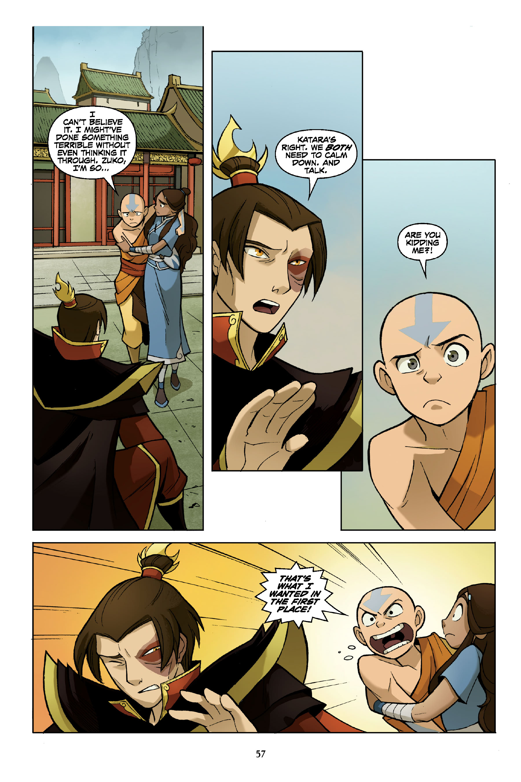 Read online Nickelodeon Avatar: The Last Airbender - The Promise comic -  Issue # _TPB Omnibus (Part 1) - 58