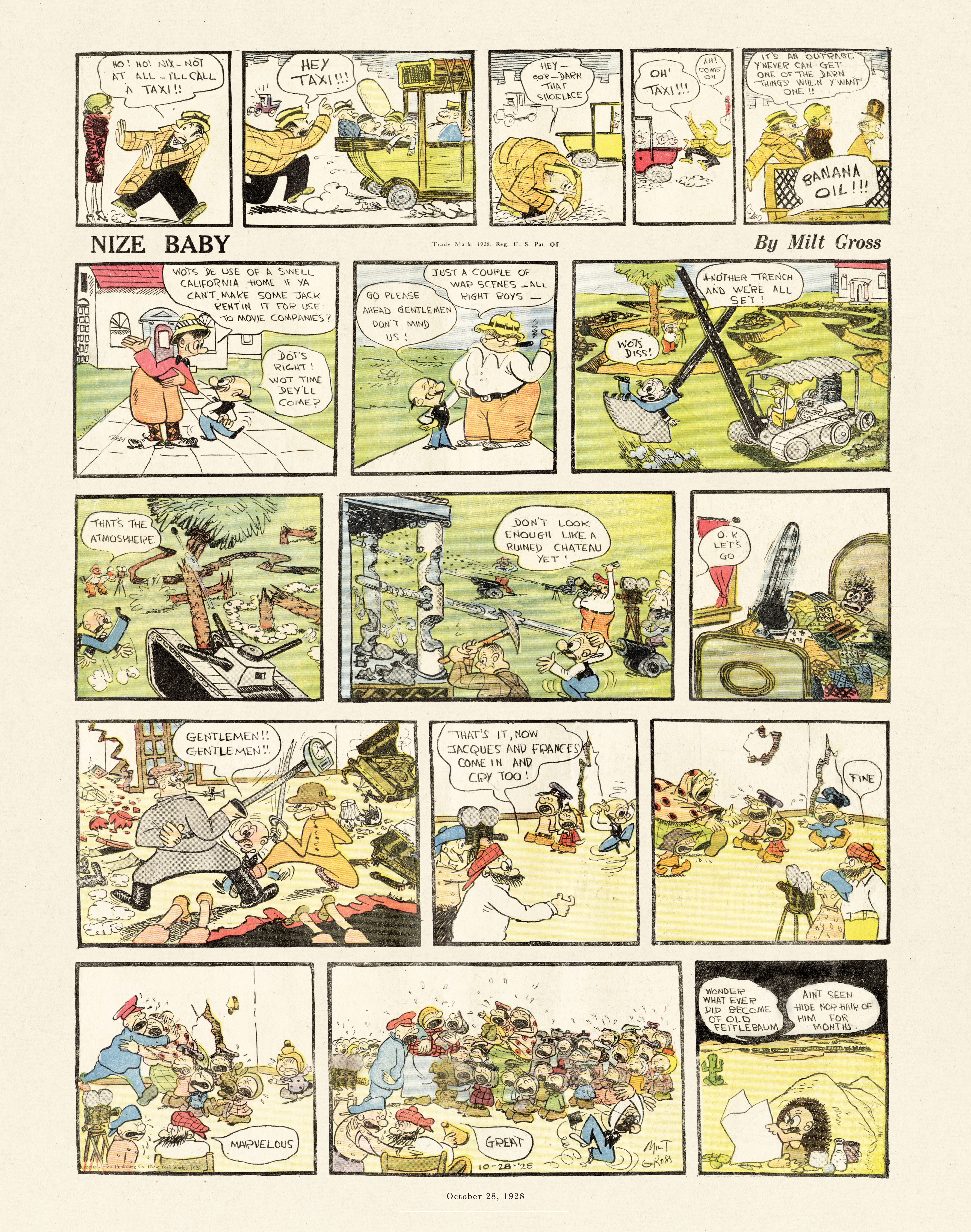 Read online Gross Exaggerations: The Meshuga Comic Strips of Milt Gross comic -  Issue # TPB - 63