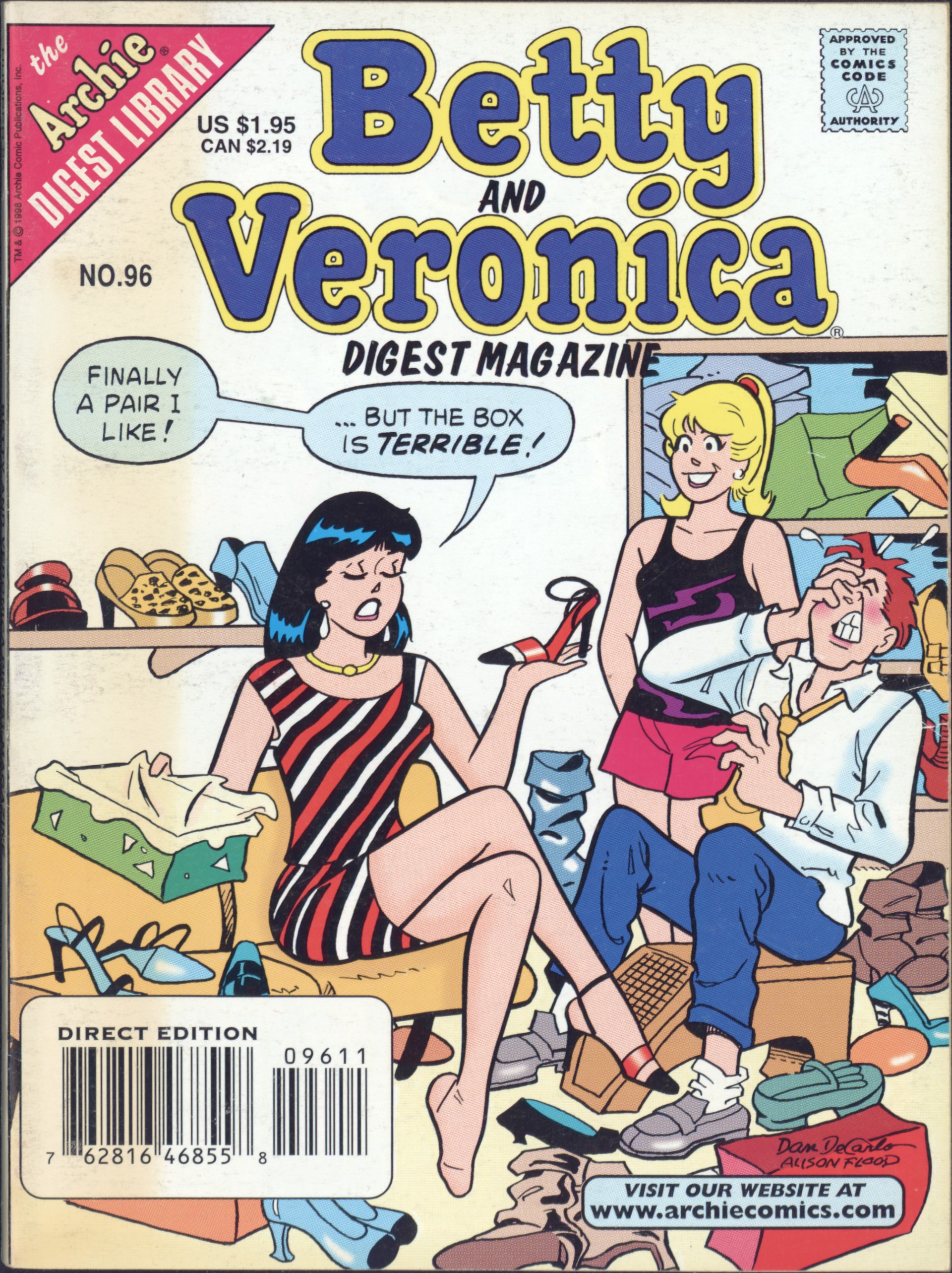 Read online Betty and Veronica Digest Magazine comic -  Issue #96 - 1