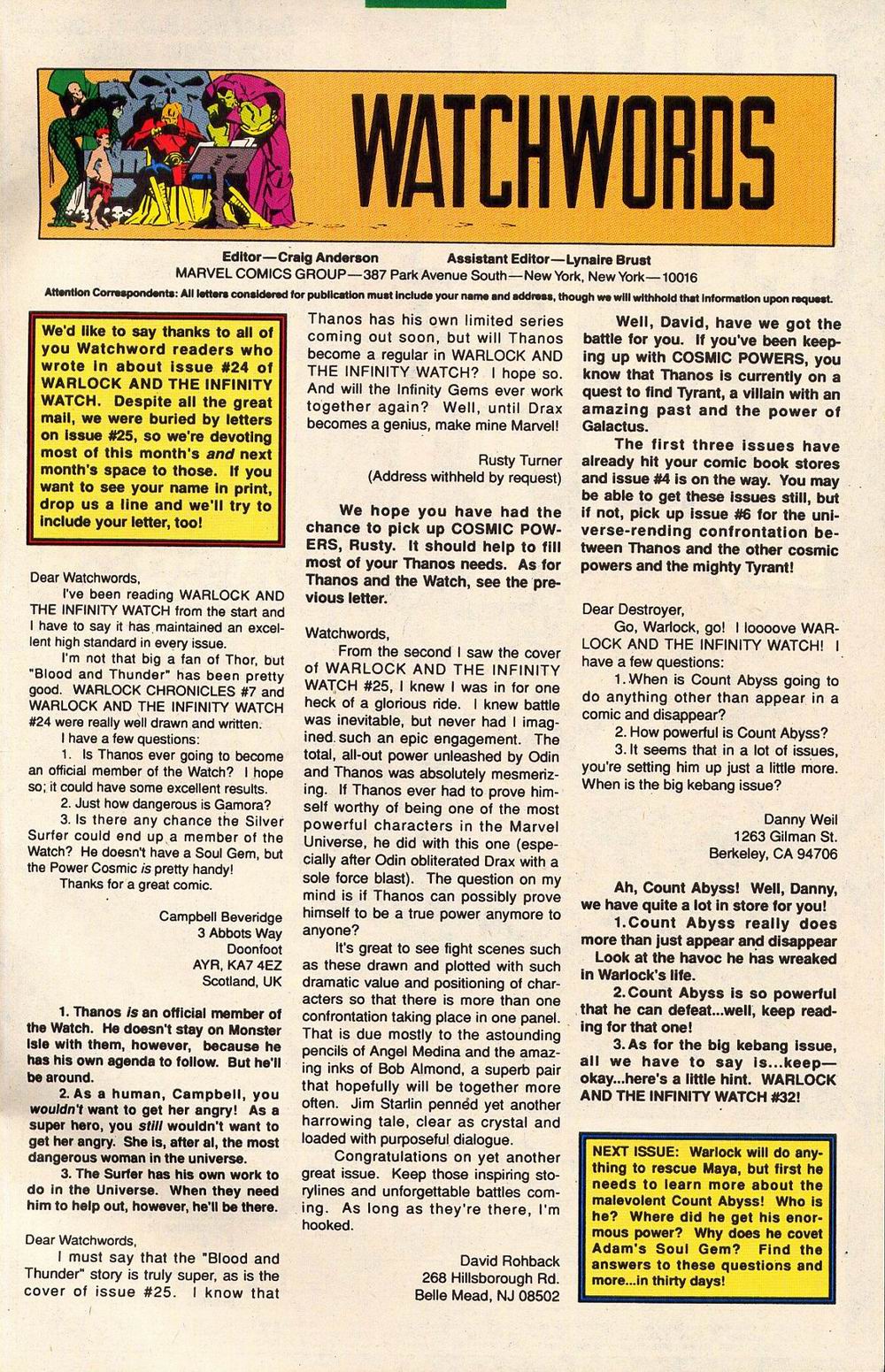 Read online Warlock and the Infinity Watch comic -  Issue #30 - 25