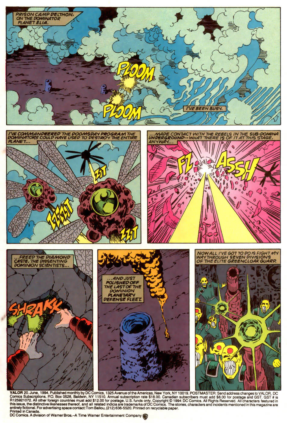 Read online Valor (1992) comic -  Issue #20 - 2