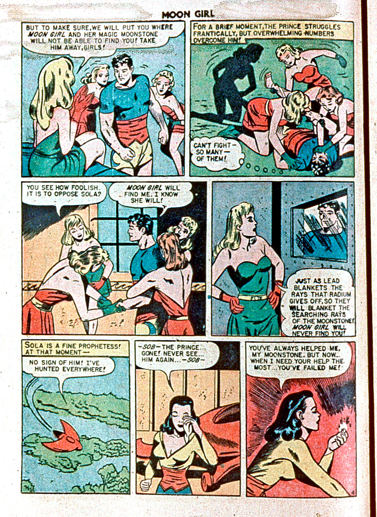 Read online Moon Girl (1947) comic -  Issue #5 - 6