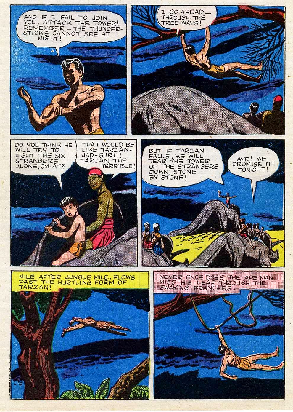 Read online Tarzan (1948) comic -  Issue #16 - 18