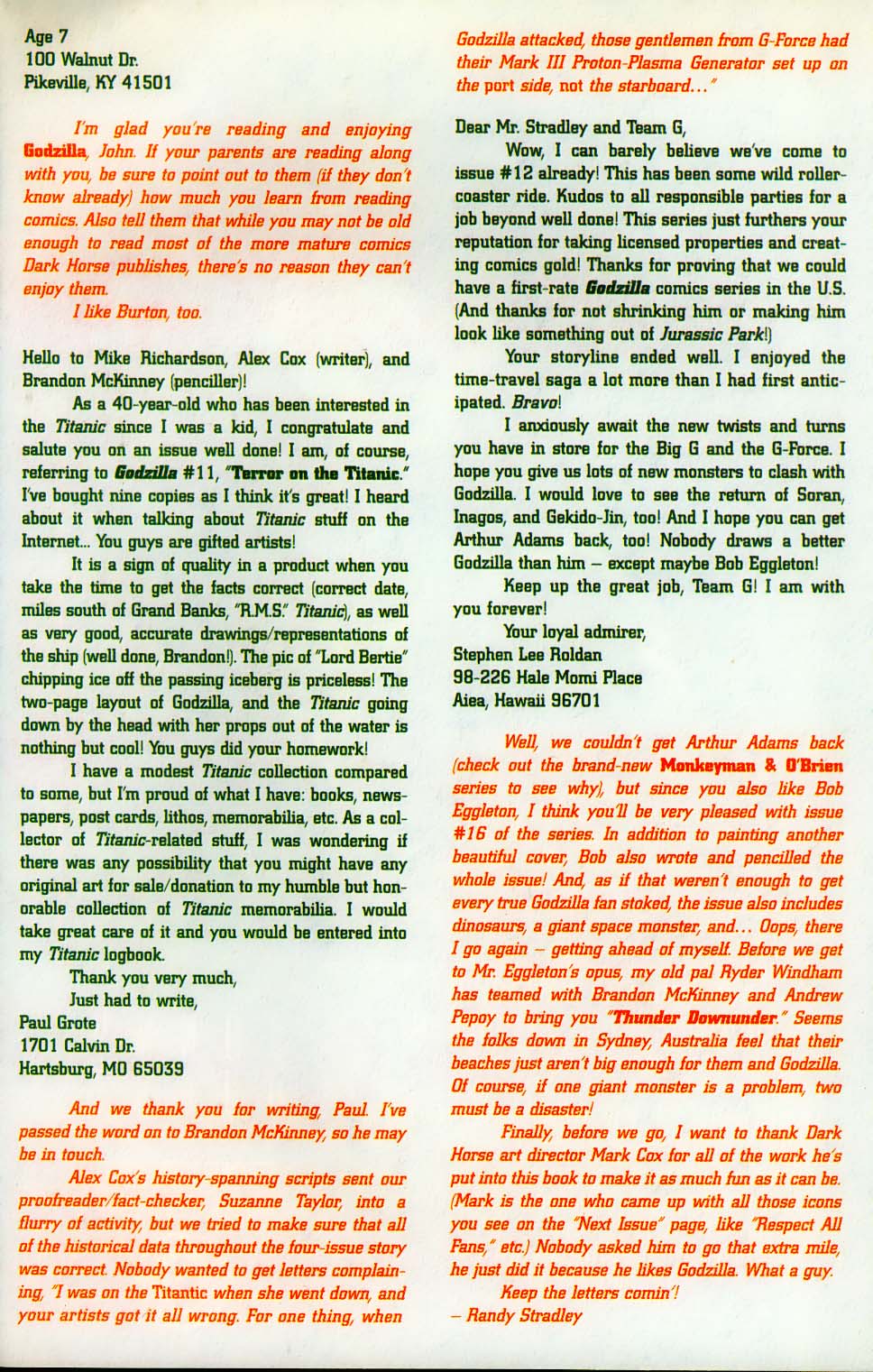 Read online Godzilla (1995) comic -  Issue #14 - 32