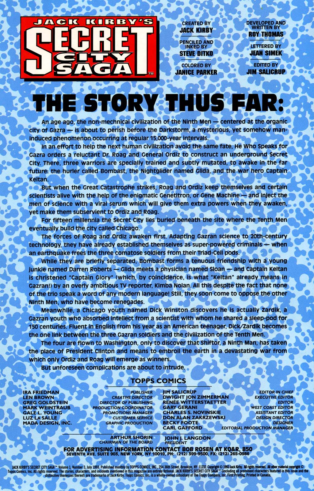 Read online Jack Kirby's Secret City Saga comic -  Issue #3 - 2