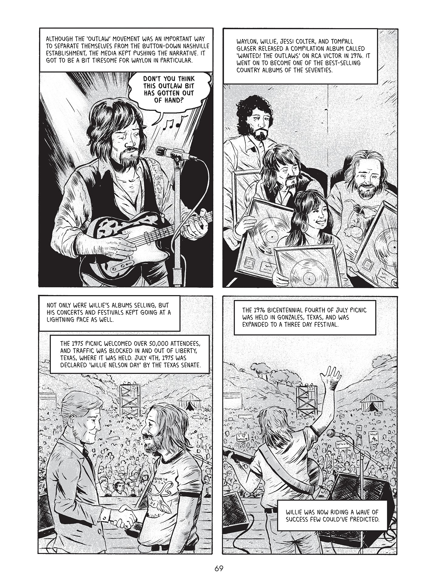 Read online Willie Nelson: A Graphic History comic -  Issue # TPB - 65