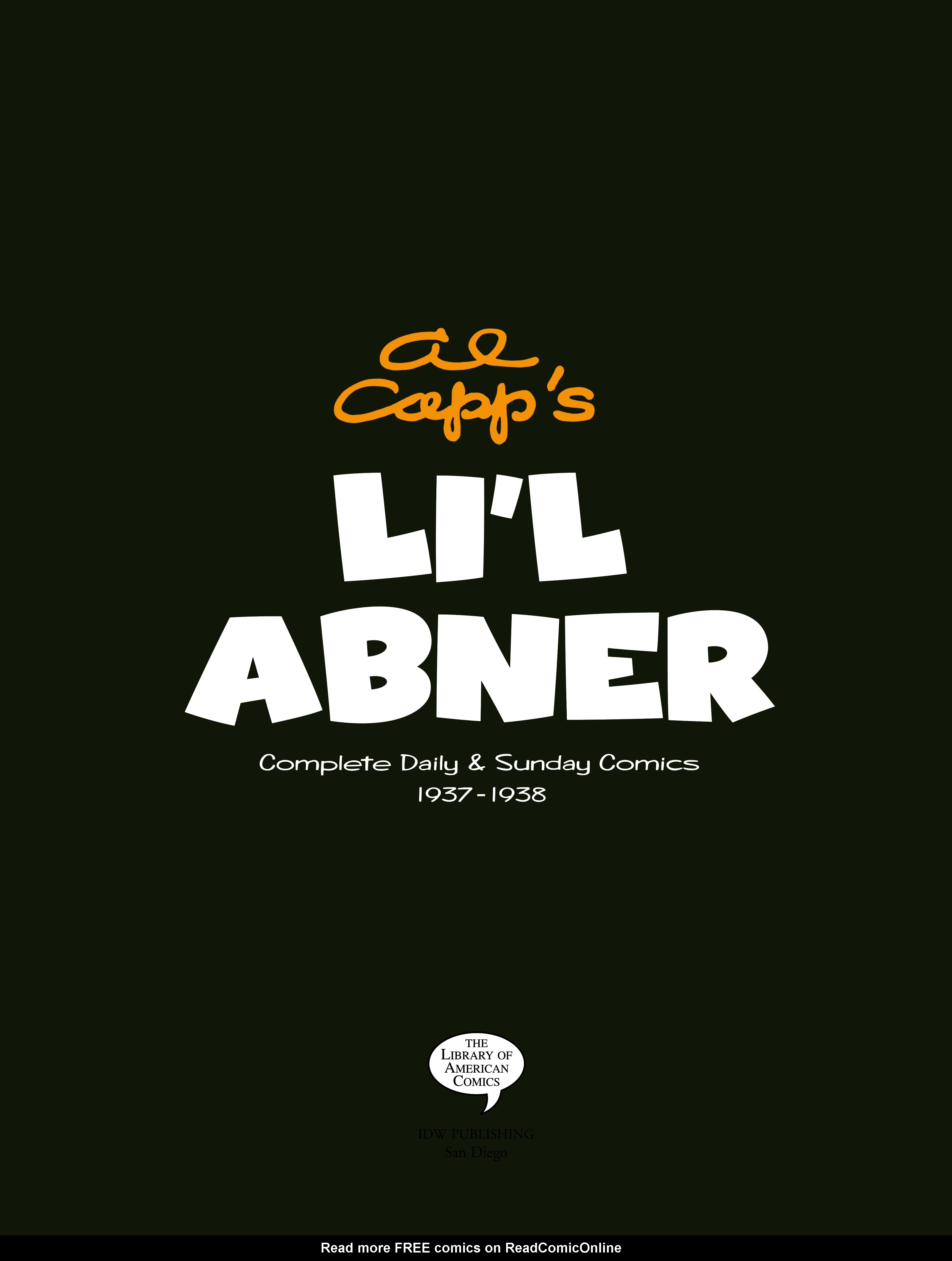 Read online Al Capp's Li'l Abner Complete Daily & Color Sunday Comics comic -  Issue # TPB 2 (Part 1) - 4
