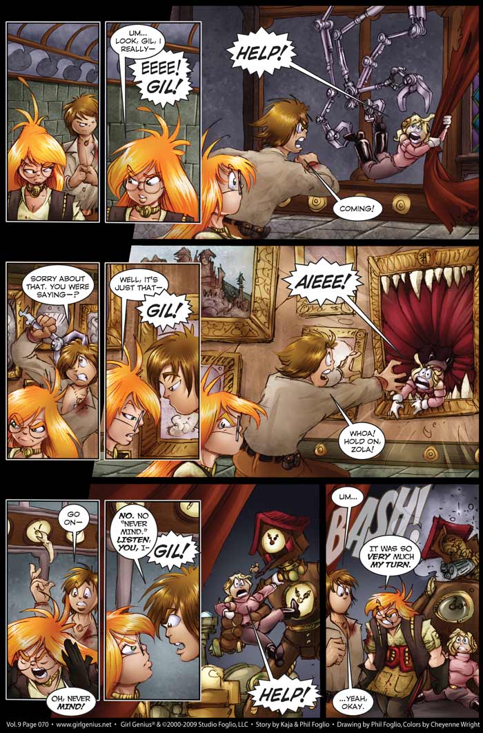 Read online Girl Genius (2002) comic -  Issue #9 - 71