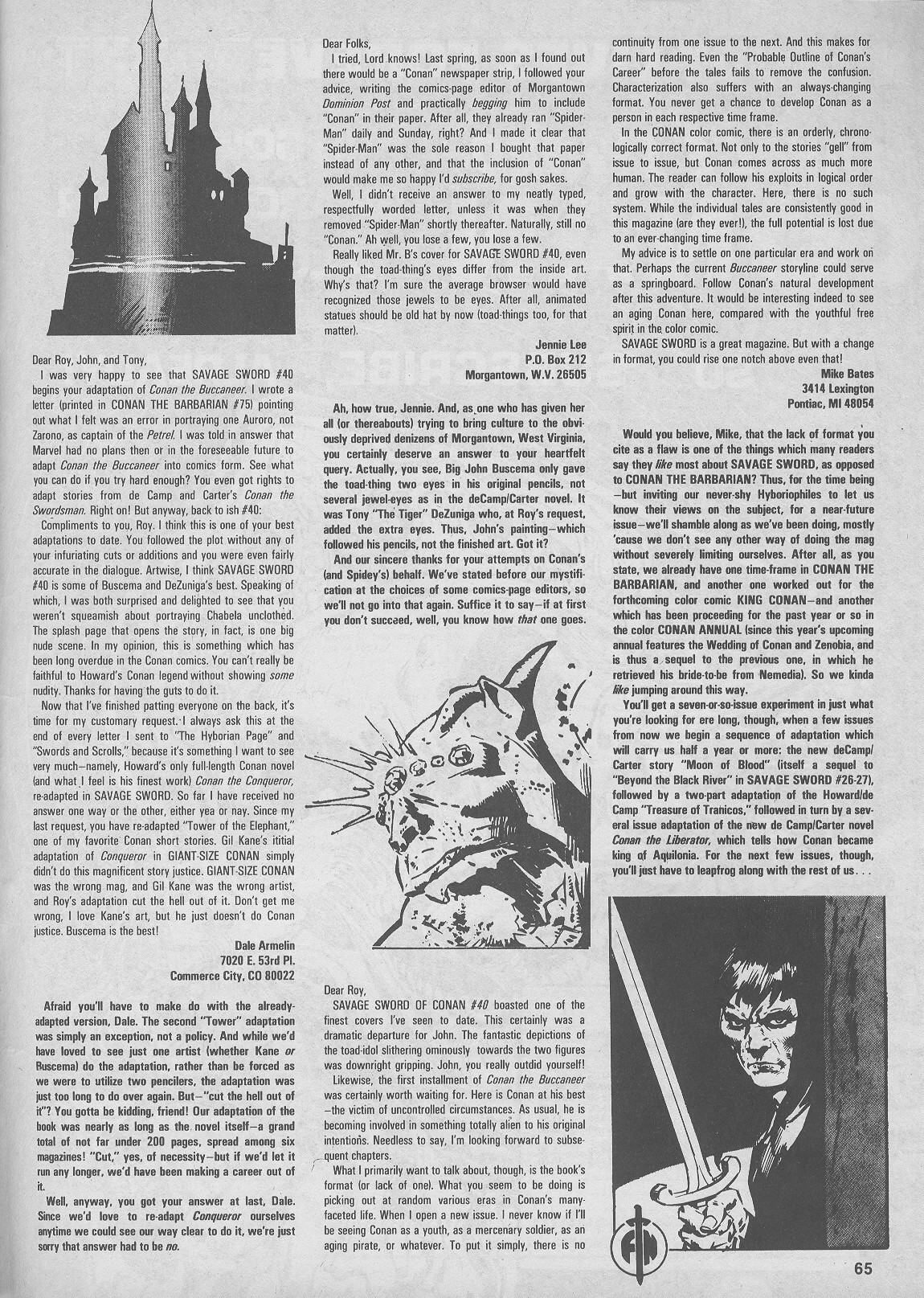 Read online The Savage Sword Of Conan comic -  Issue #44 - 65