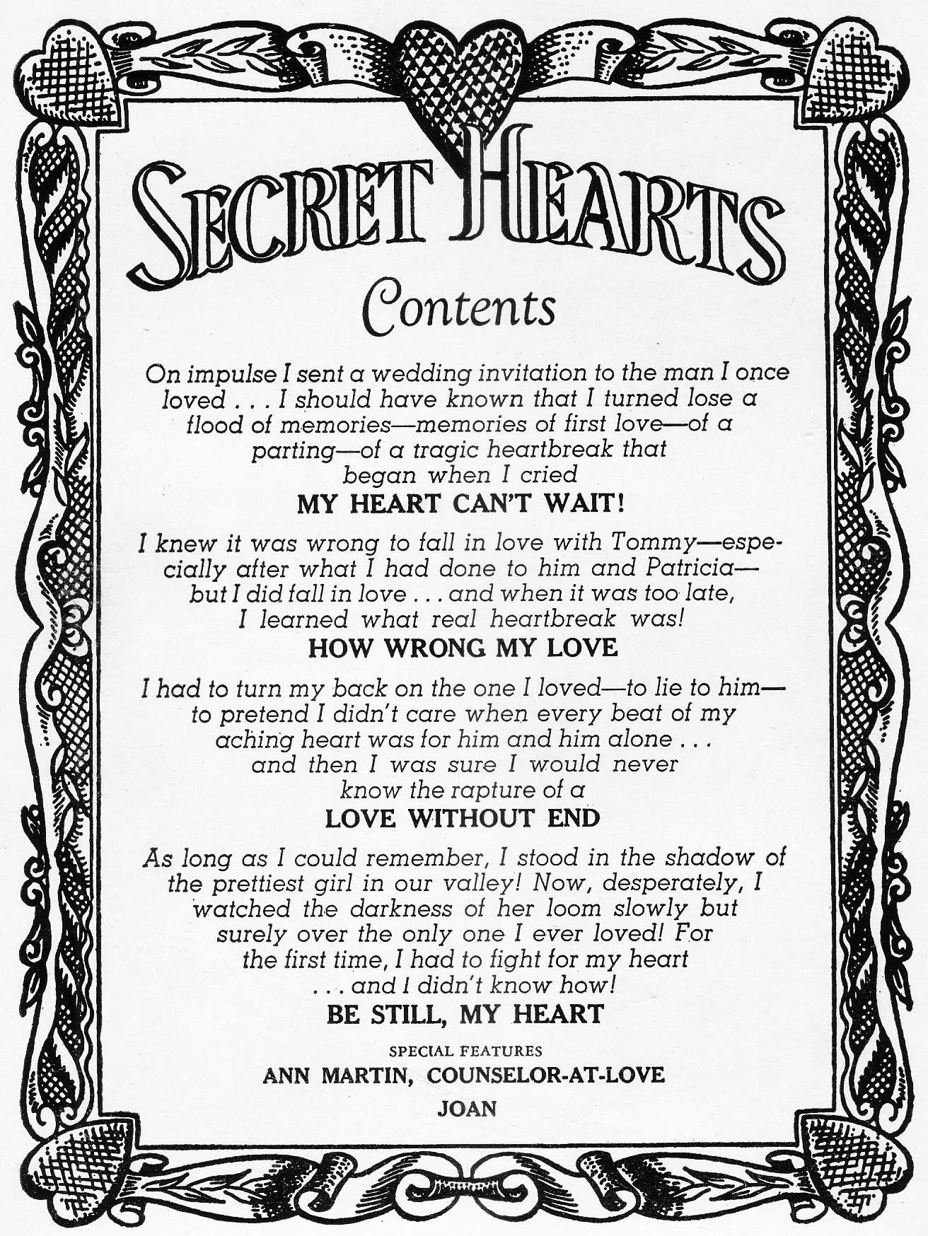 Read online Secret Hearts comic -  Issue #46 - 2