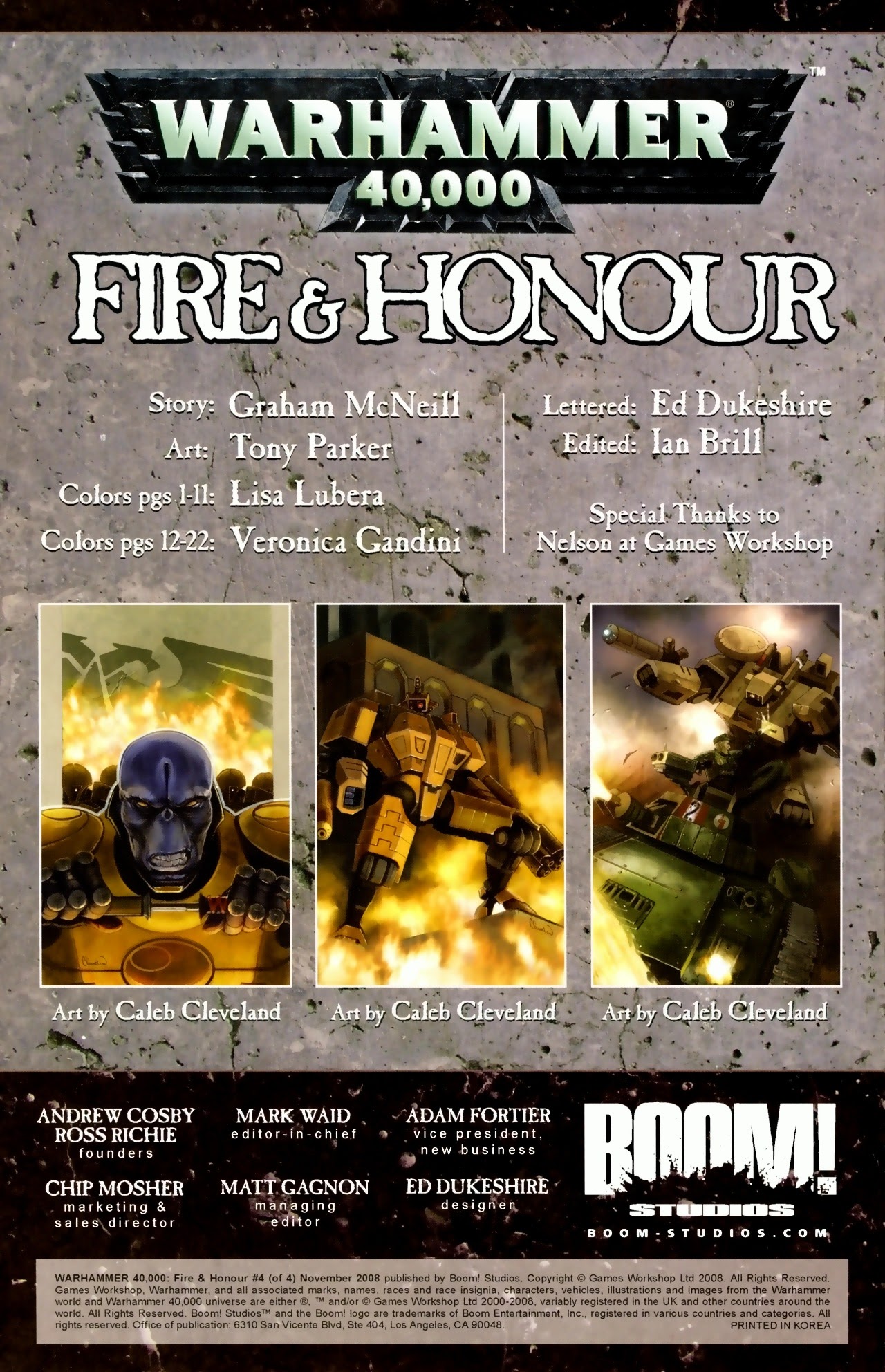 Read online Warhammer 40,000: Fire & Honour comic -  Issue #4 - 3