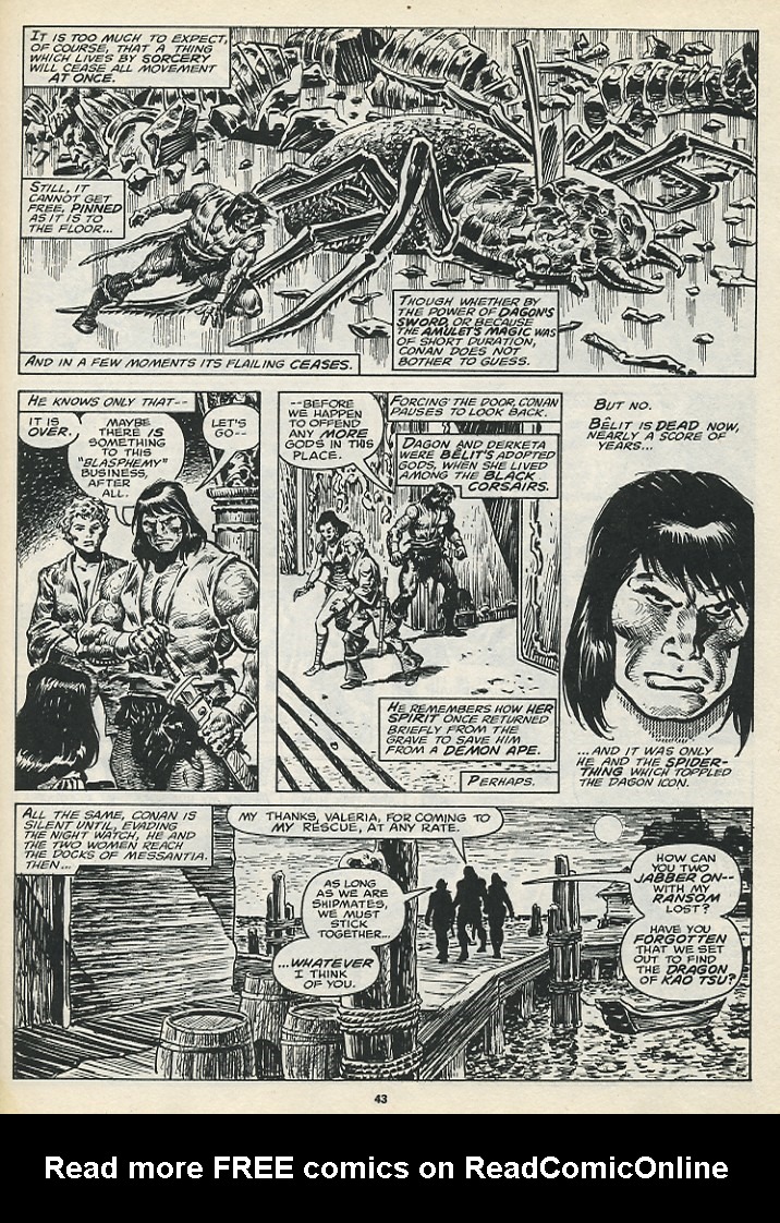 Read online The Savage Sword Of Conan comic -  Issue #197 - 45