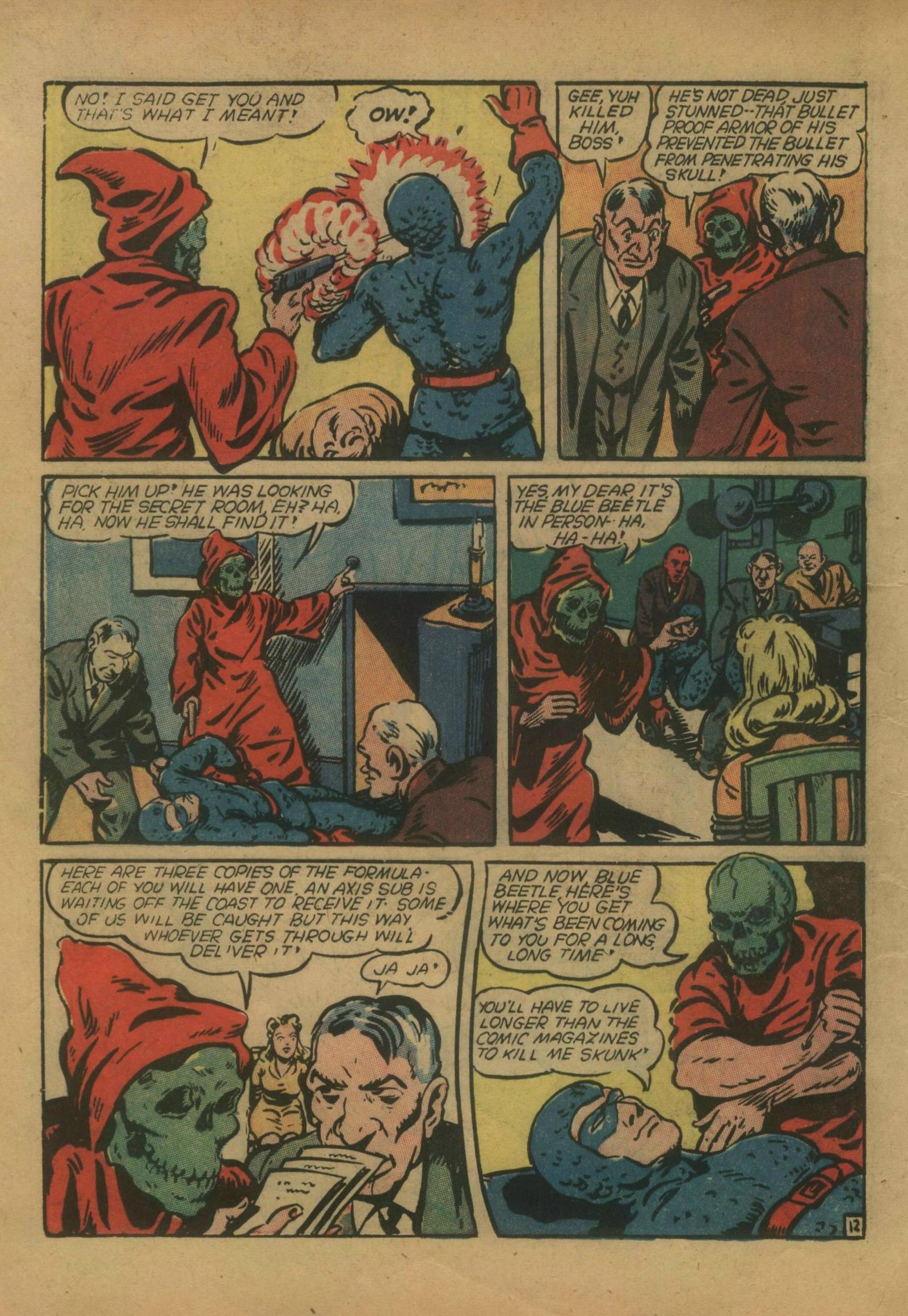 Read online The Blue Beetle comic -  Issue #14 - 14