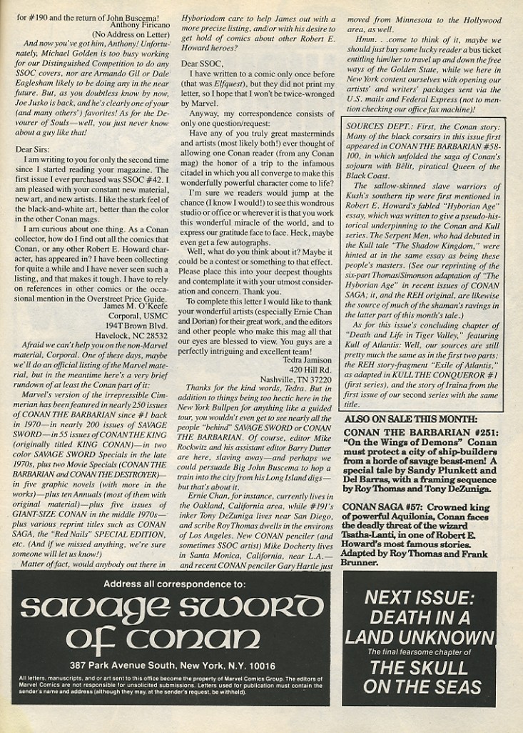 Read online The Savage Sword Of Conan comic -  Issue #192 - 65