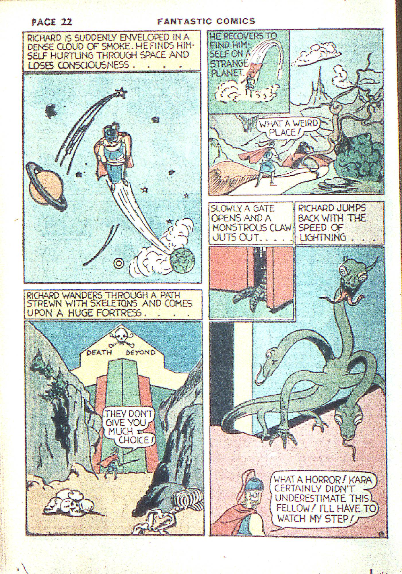 Read online Fantastic Comics comic -  Issue #3 - 25