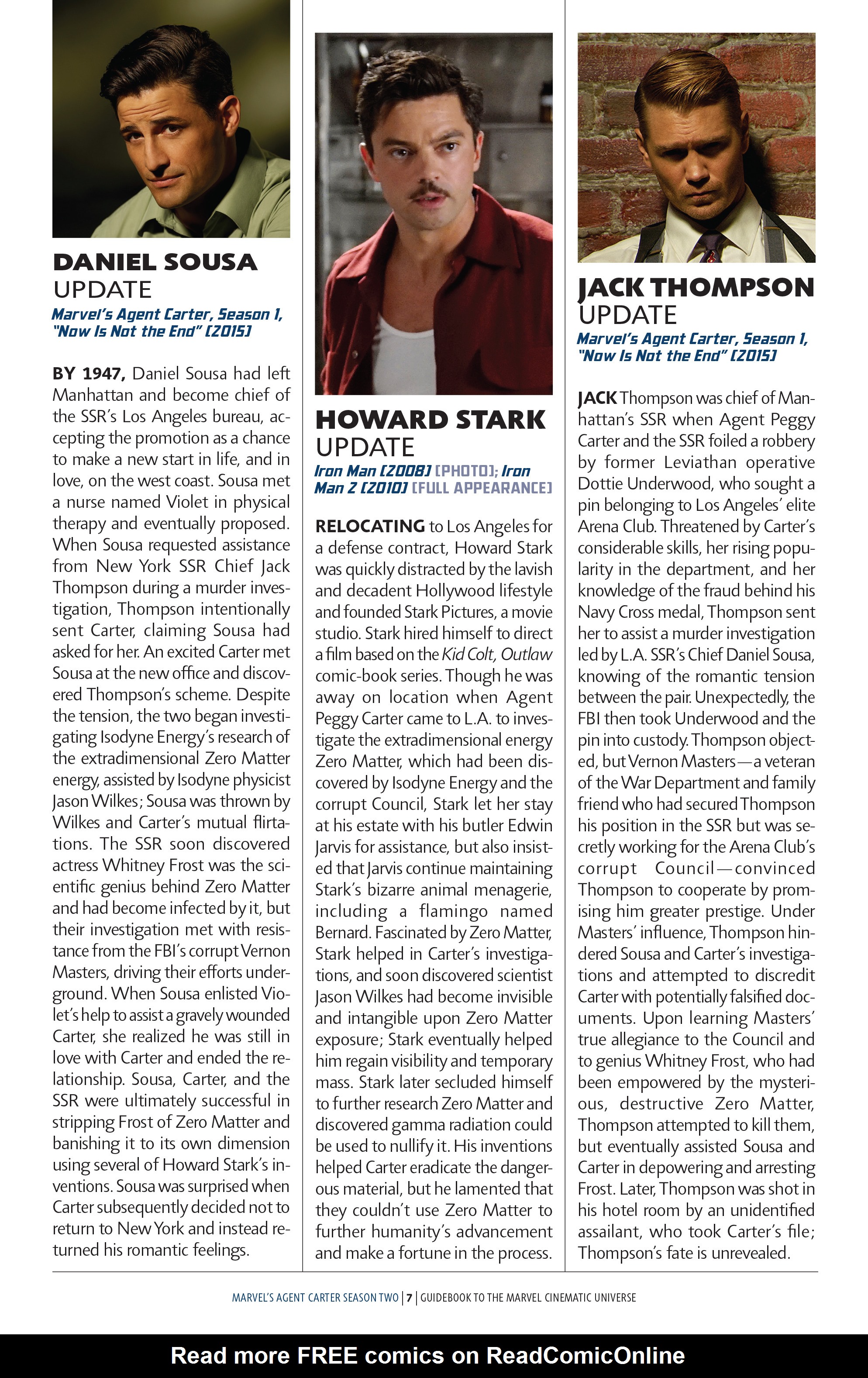 Read online Guidebook to the Marvel Cinematic Universe - Marvel's Agent Carter Season Two comic -  Issue # Full - 9