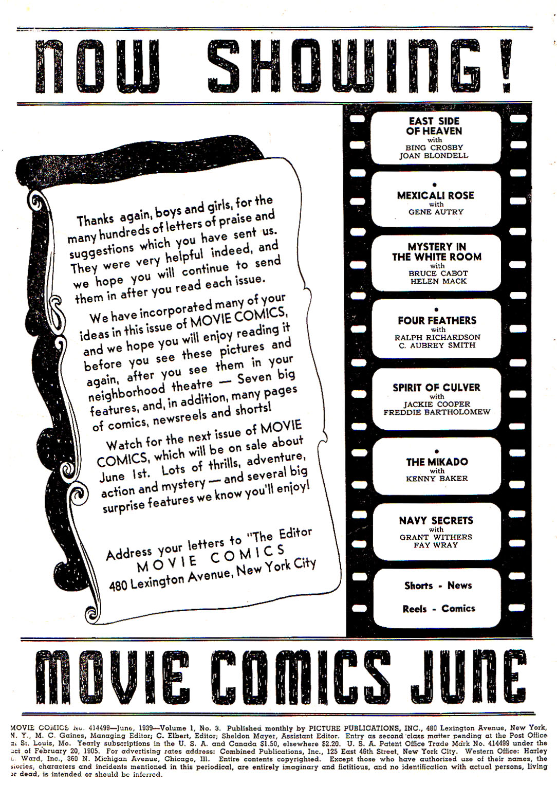 Read online Movie Comics comic -  Issue #3 - 2