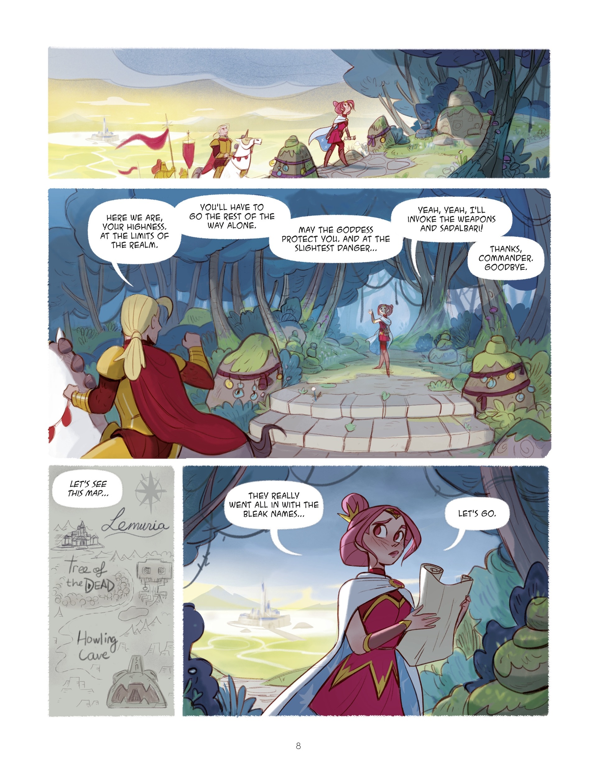 Read online The Unicorn Legacy: Call of the Goddess comic -  Issue # TPB - 8