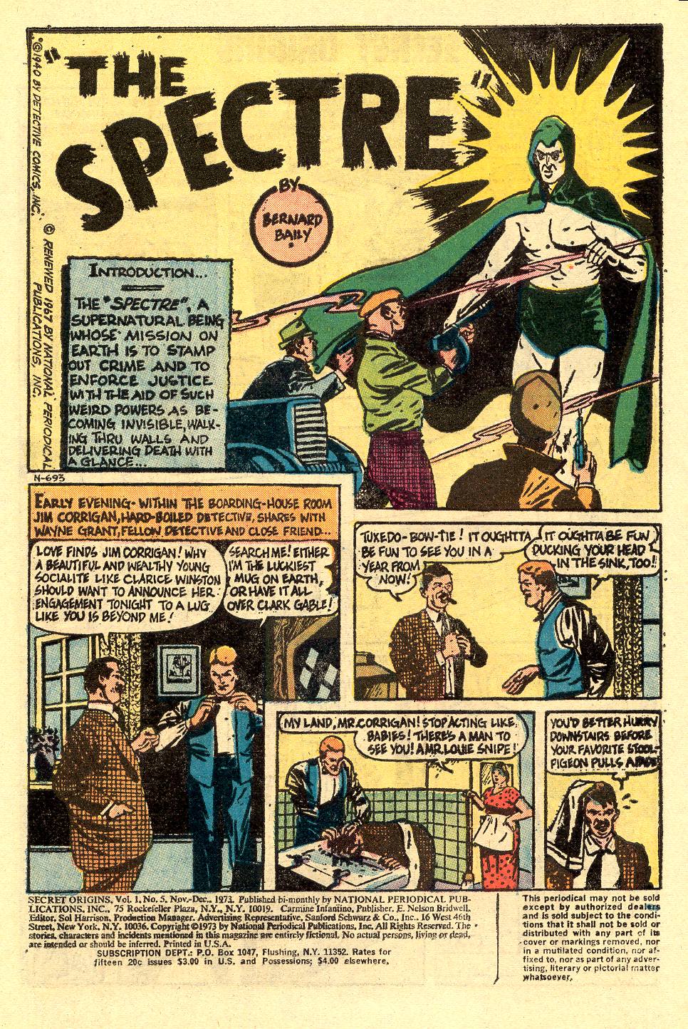 Read online Secret Origins (1973) comic -  Issue #5 - 3