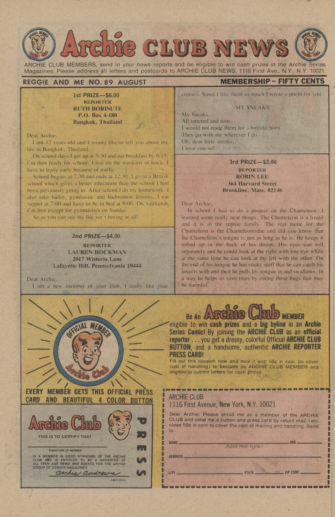 Read online Reggie and Me (1966) comic -  Issue #89 - 26