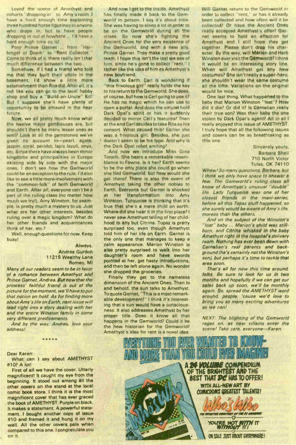 Read online Amethyst (1985) comic -  Issue #14 - 26