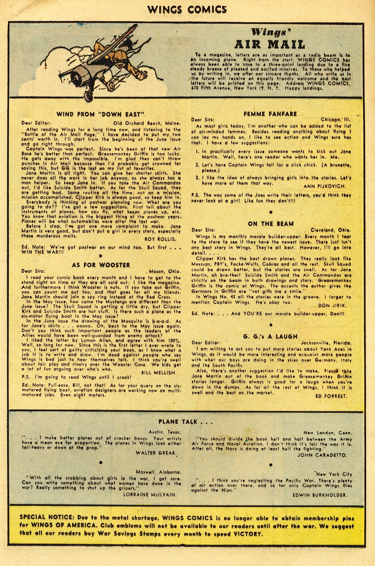 Read online Wings Comics comic -  Issue #49 - 33