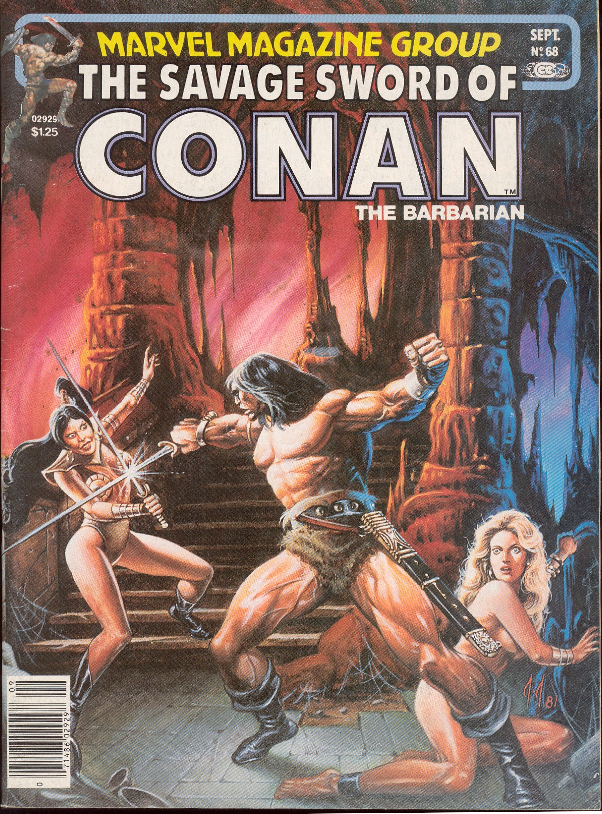 Read online The Savage Sword Of Conan comic -  Issue #68 - 1