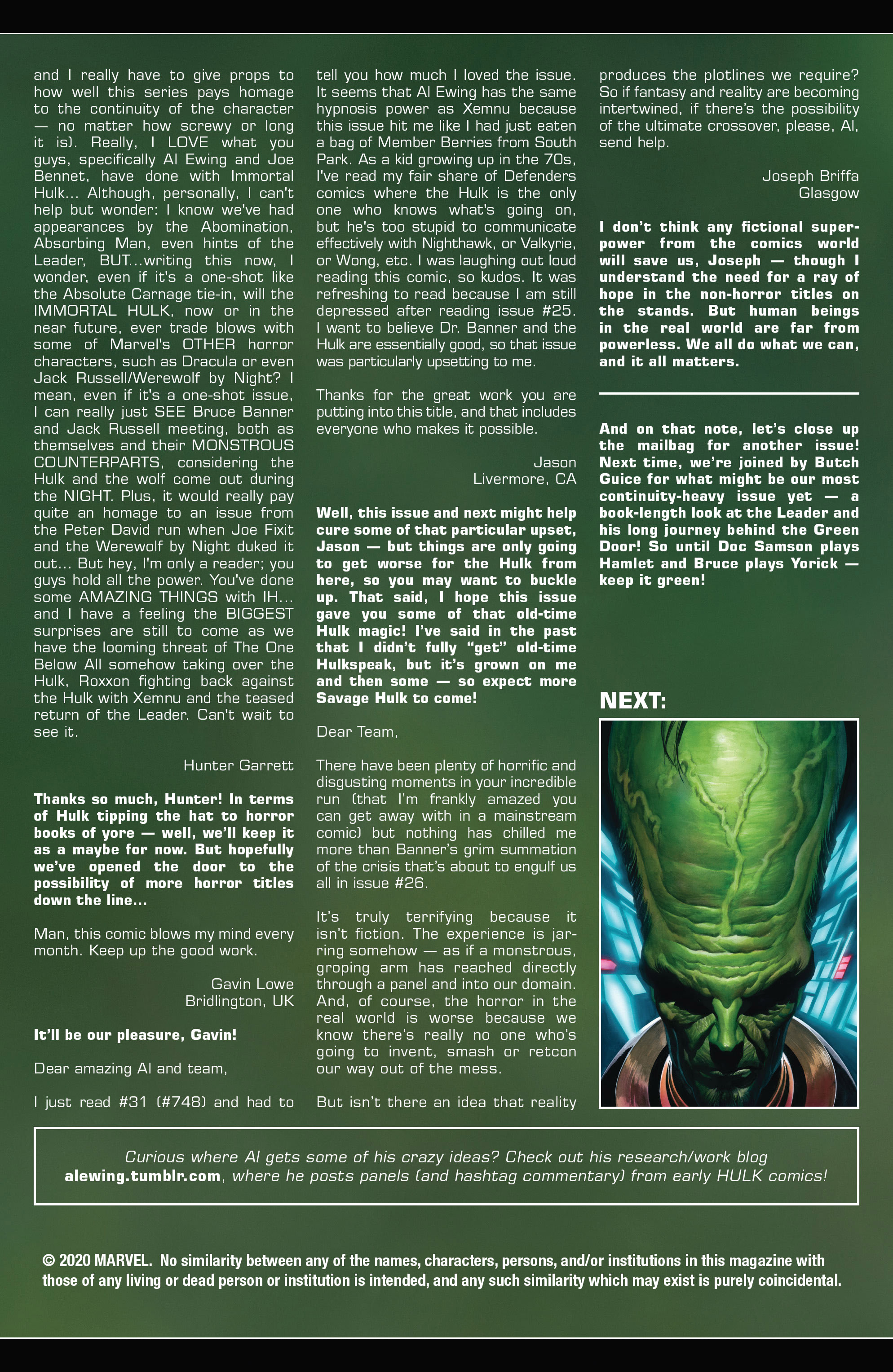 Read online Immortal Hulk comic -  Issue #33 - 37