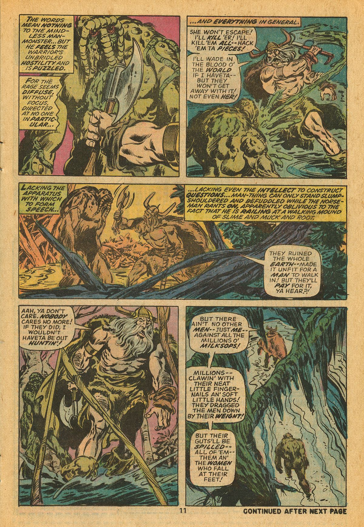 Read online Man-Thing (1974) comic -  Issue #16 - 13